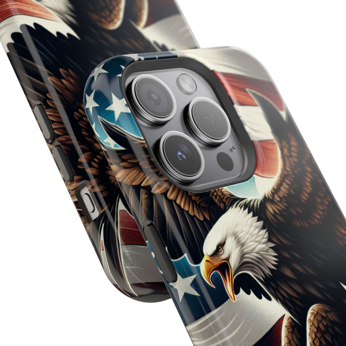 iPhone 13-16  Patriotic Eagle Magnetic Tough Cases, 4th of July