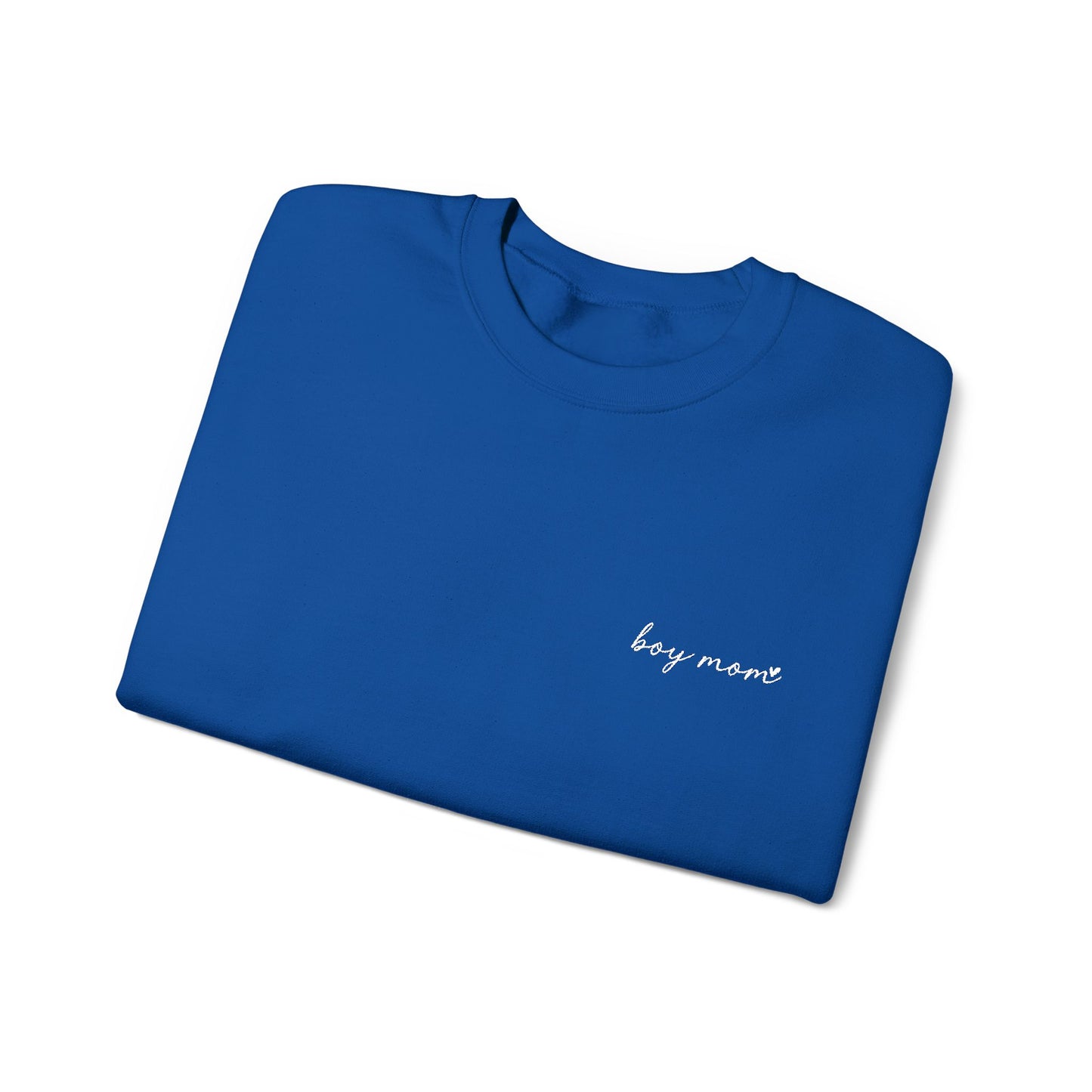 Embroidered Boy Mom Unisex Heavy Blend™ Crewneck Sweatshirt
