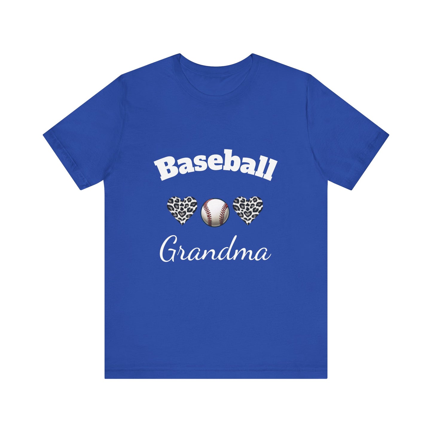 Grandma Baseball Tee with Personalized Name and Jersey Number on the back