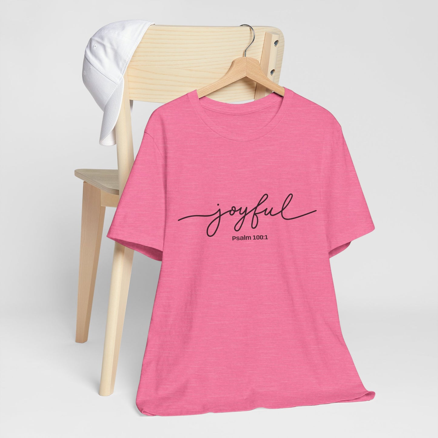 Joyful Quote Unisex Tee - Inspirational Shirt, Faith-Based Gift, Christian Apparel, Summer Casual Wear, Versatile Everyday Top
