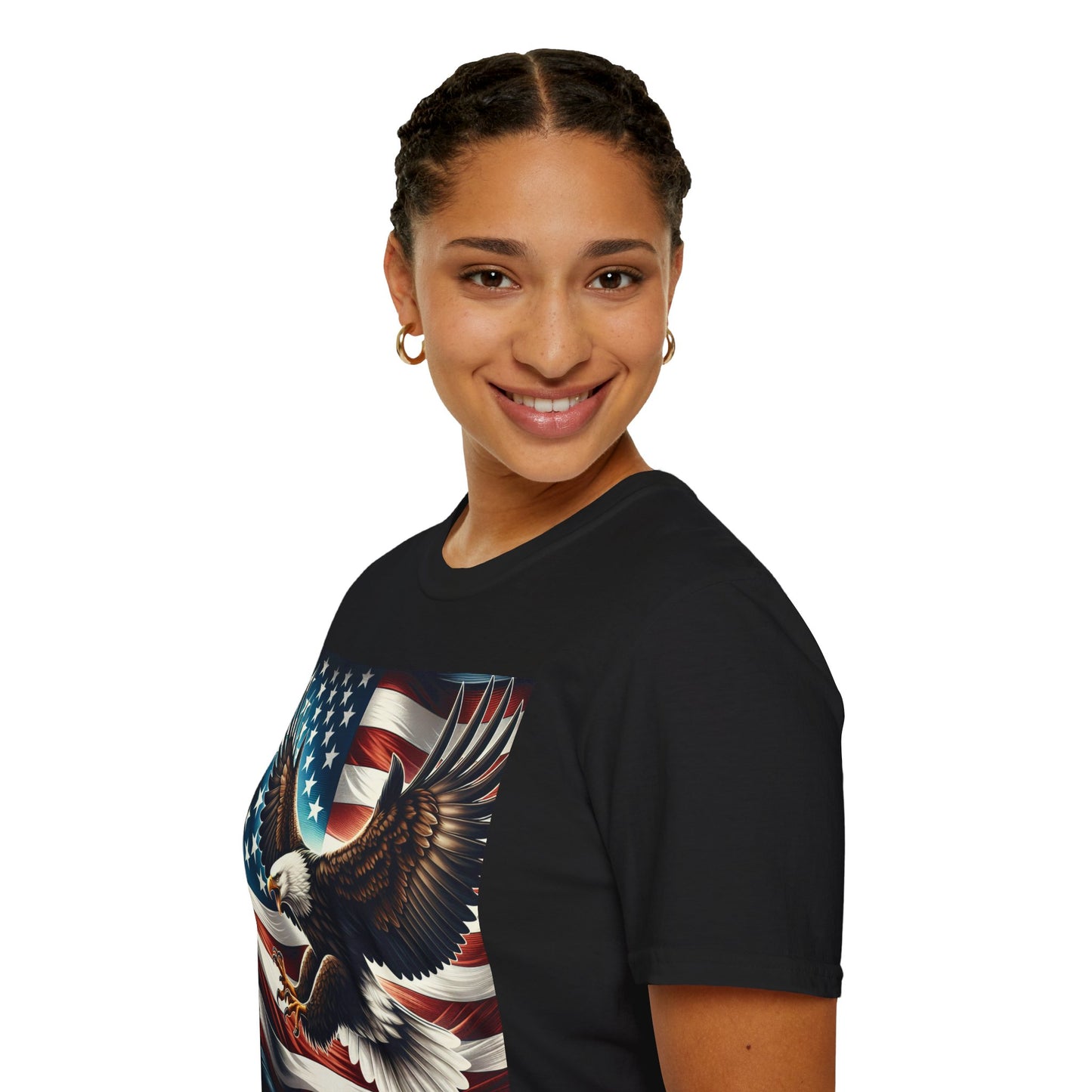 Patriotic Eagle T-Shirt | American Flag Shirt, Unisex Tee, 4th of July, Memorial Day, Veteran's Day Wear, Casual Style