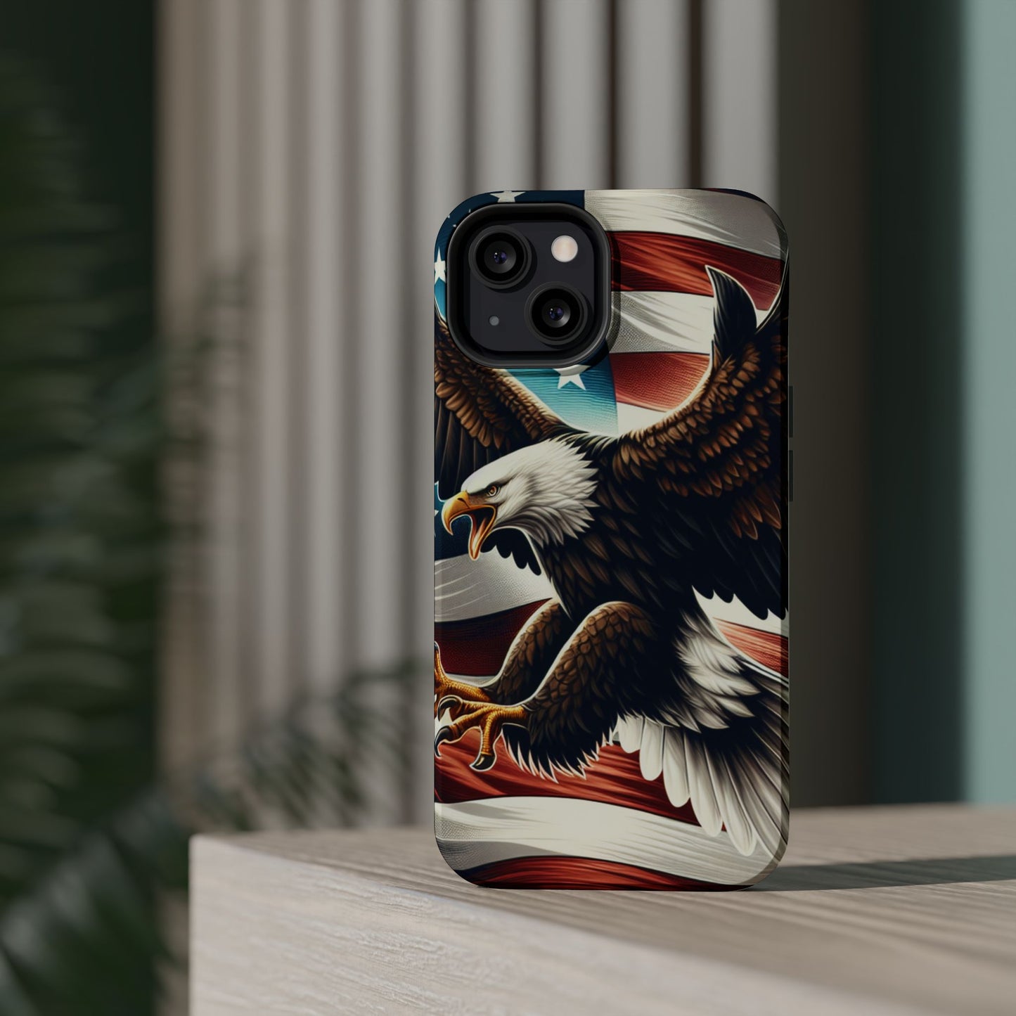iPhone 13-16  Patriotic Eagle Magnetic Tough Cases, 4th of July