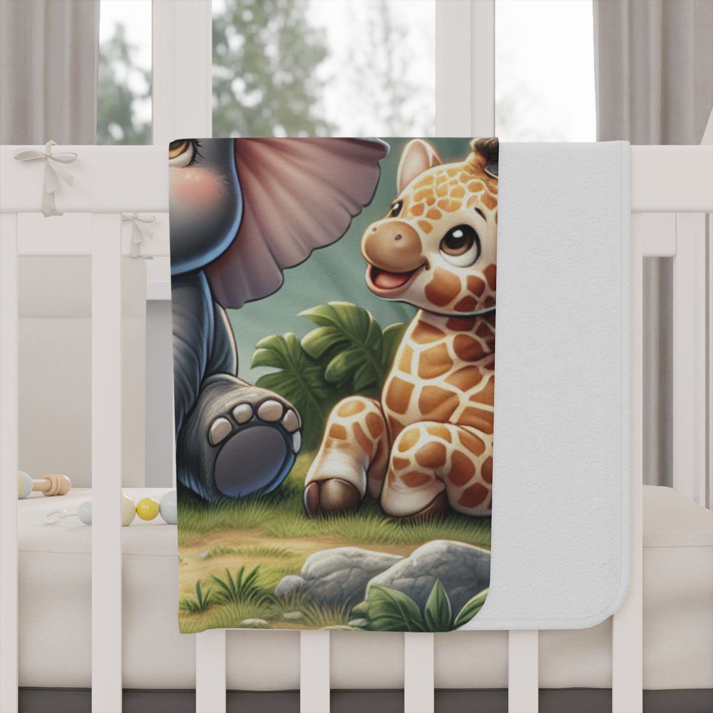 Adorable Toddler Blanket with Friendly Animal Friends, Kids Gift, Nursery Decor, Baby Shower Gift, Cute Home Blanket