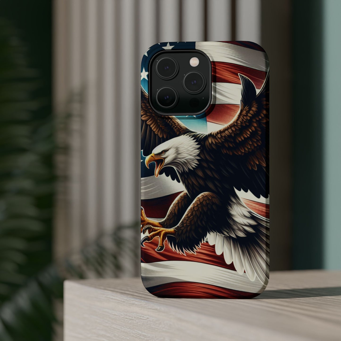 iPhone 13-16  Patriotic Eagle Magnetic Tough Cases, 4th of July