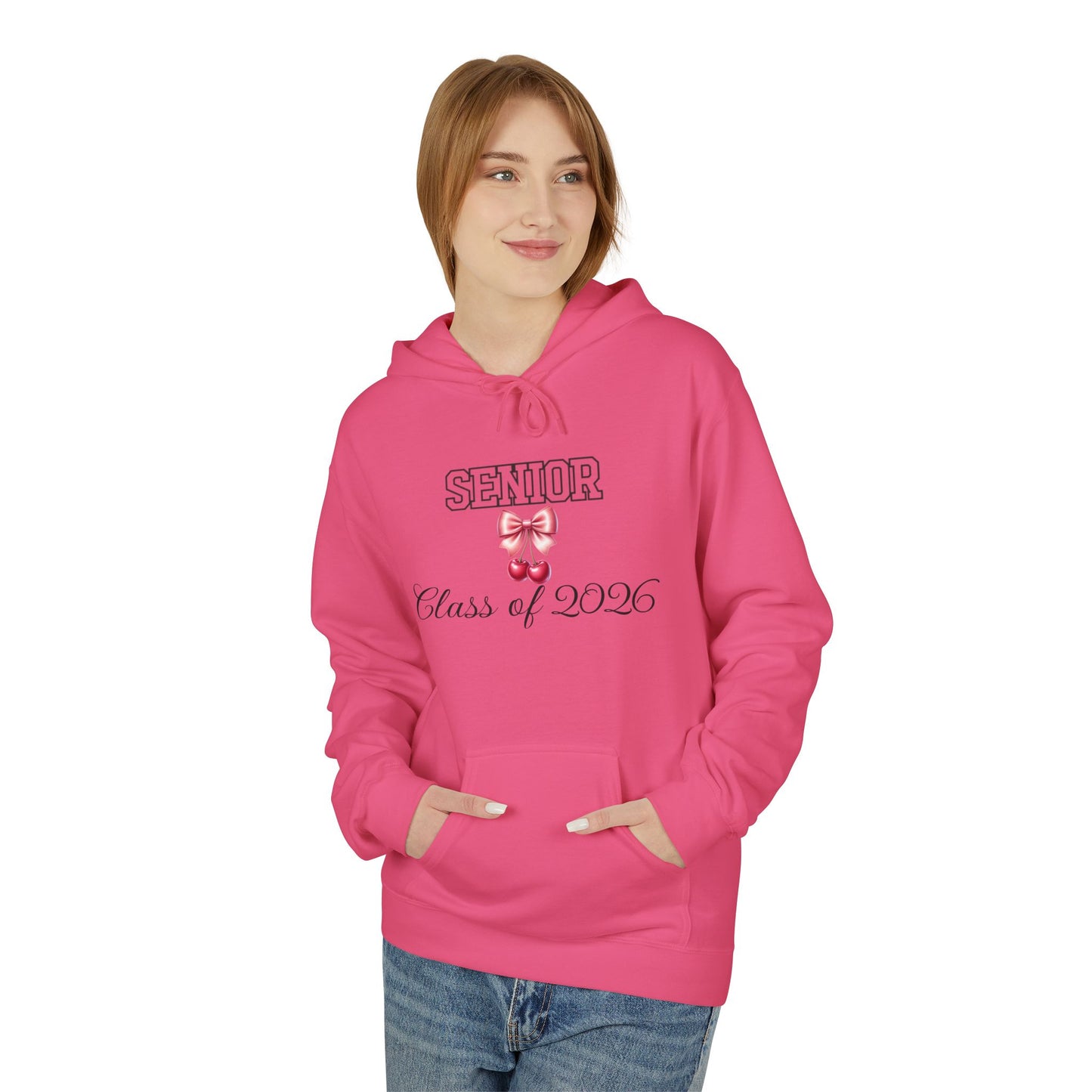 Sleek Senior Class of 2026 Hoodie, Graduation Gift, College Bound Apparel, Unisex Fleece Sweatshirt, Cozy Campus Wear