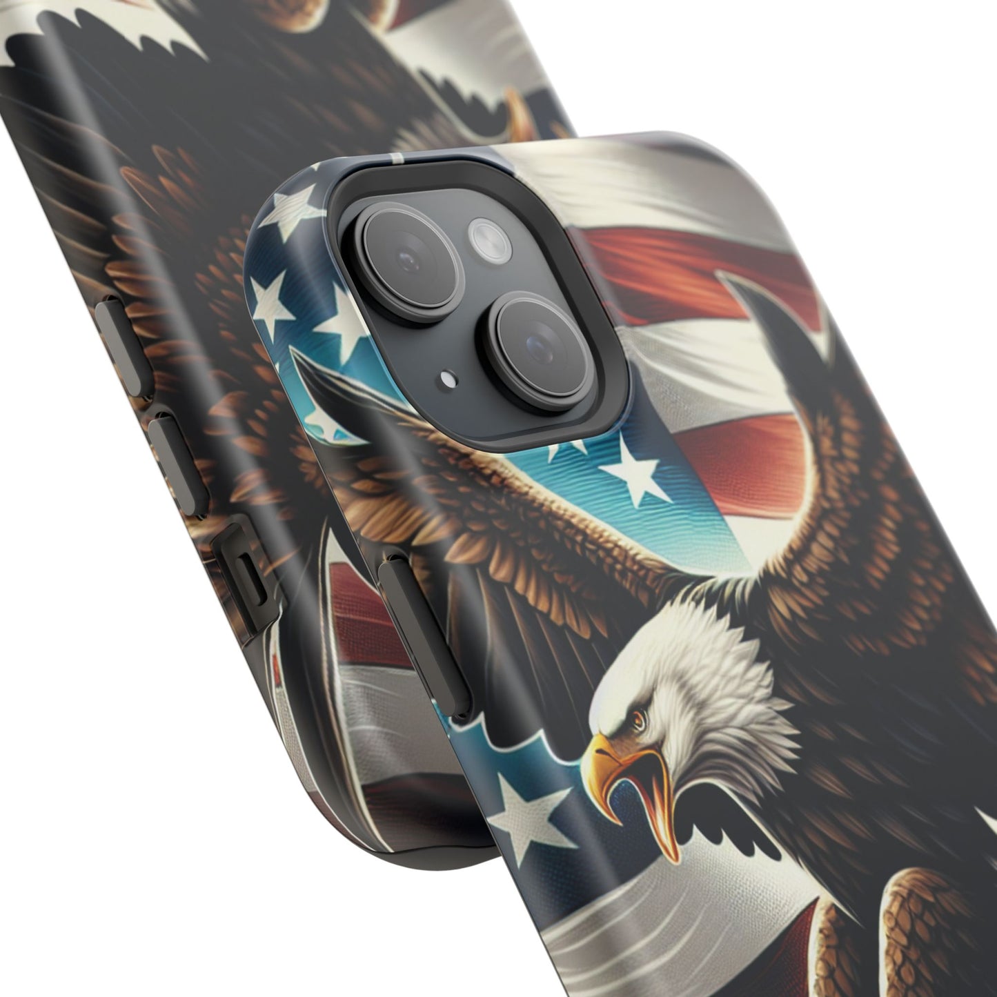 iPhone 13-16  Patriotic Eagle Magnetic Tough Cases, 4th of July