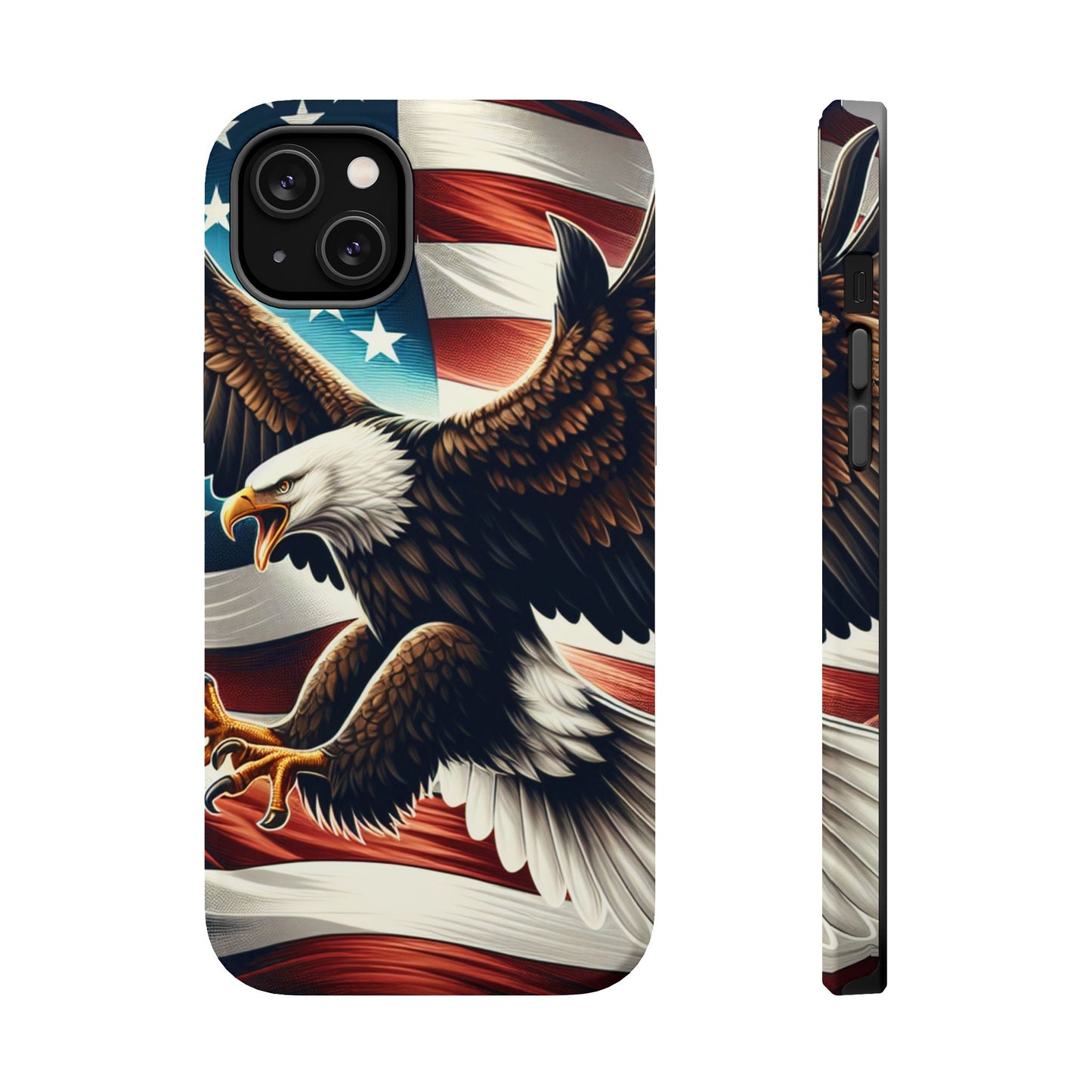 iPhone 13-16  Patriotic Eagle Magnetic Tough Cases, 4th of July