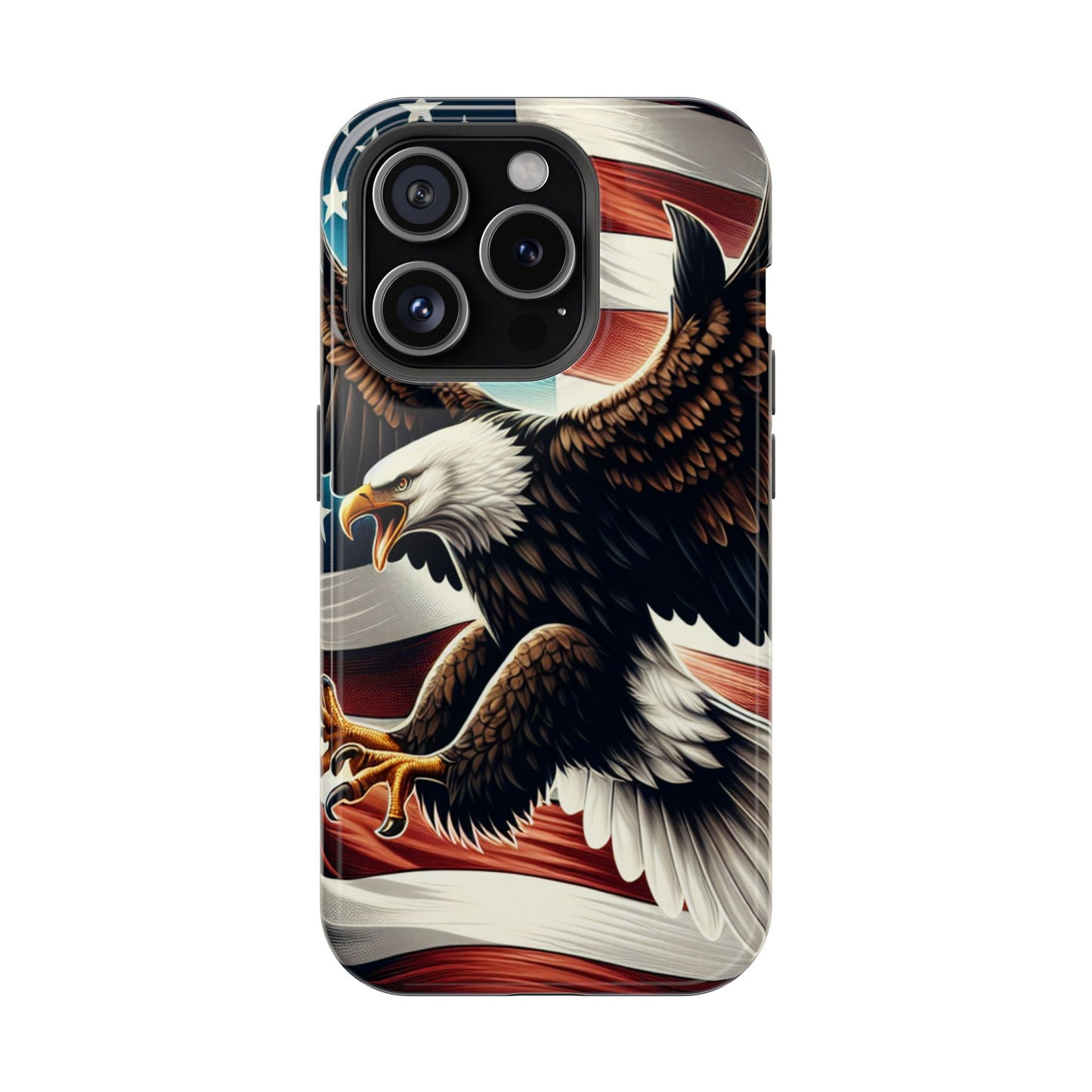 iPhone 13-16  Patriotic Eagle Magnetic Tough Cases, 4th of July
