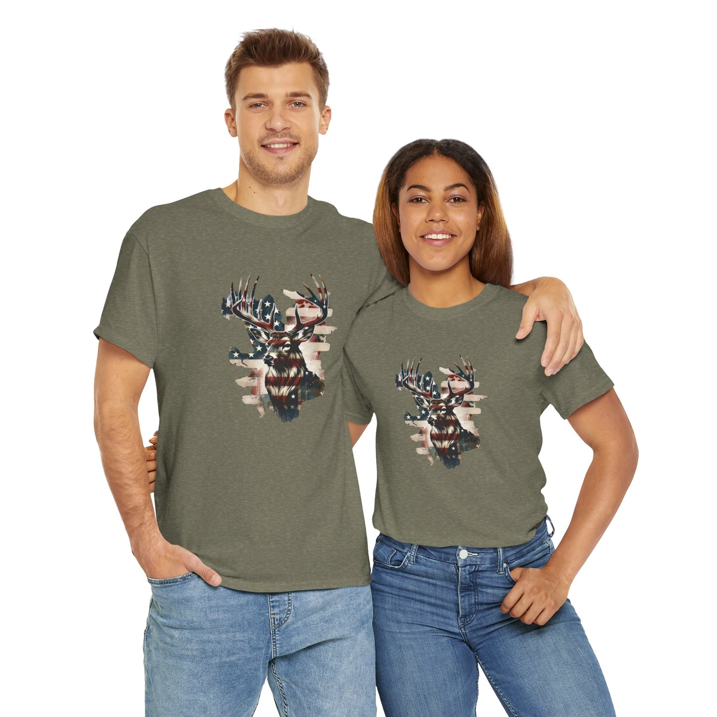 Rustic Patriot Tee: Bold Graphic Cotton Shirt for Nature Lovers, Perfect for Camping, Hunting, and BBQs, Gifts for Outdoorsmen, Memorial