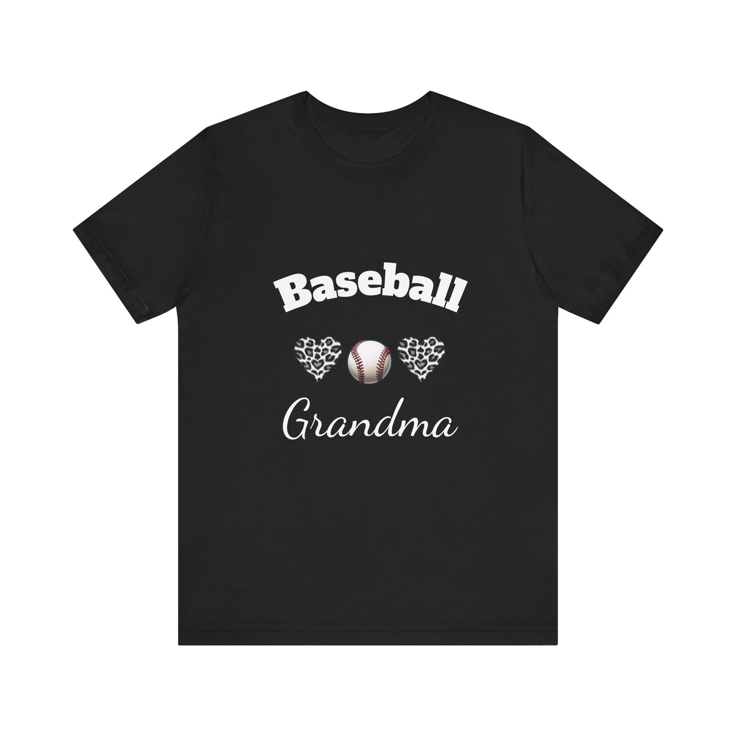 Grandma Baseball Tee with Personalized Name and Jersey Number on the back