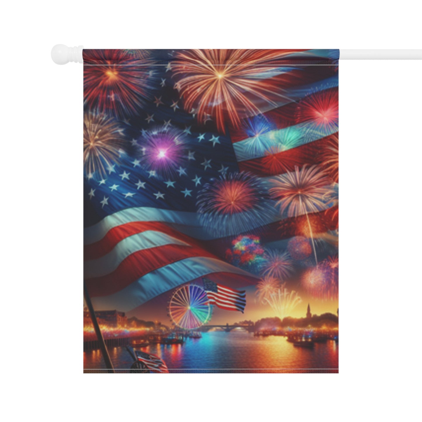 Patriotic Garden Banner - 4th of July Decor, Independence Day Flag, Outdoor Decoration, Summer Celebration Flag, American Flag Banner