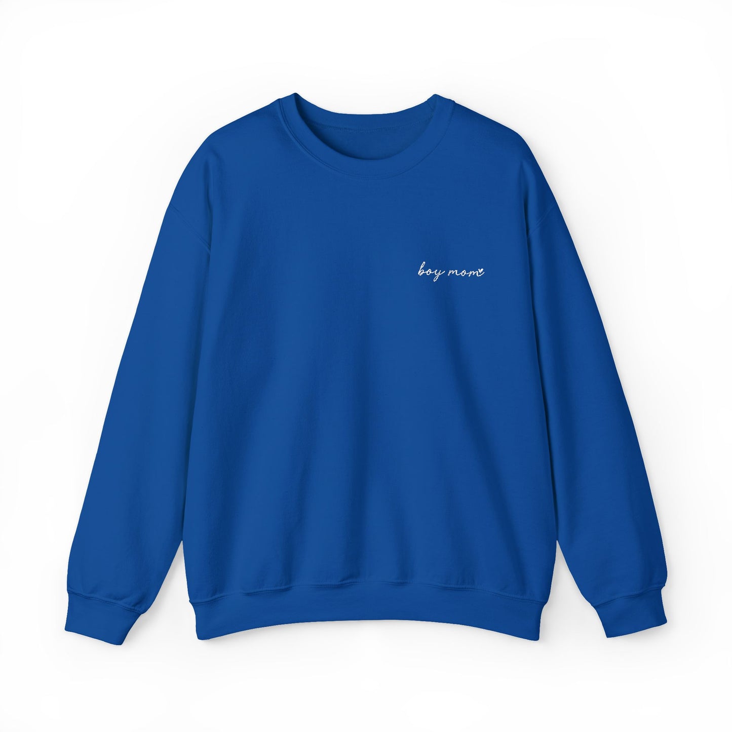 Embroidered Boy Mom Unisex Heavy Blend™ Crewneck Sweatshirt