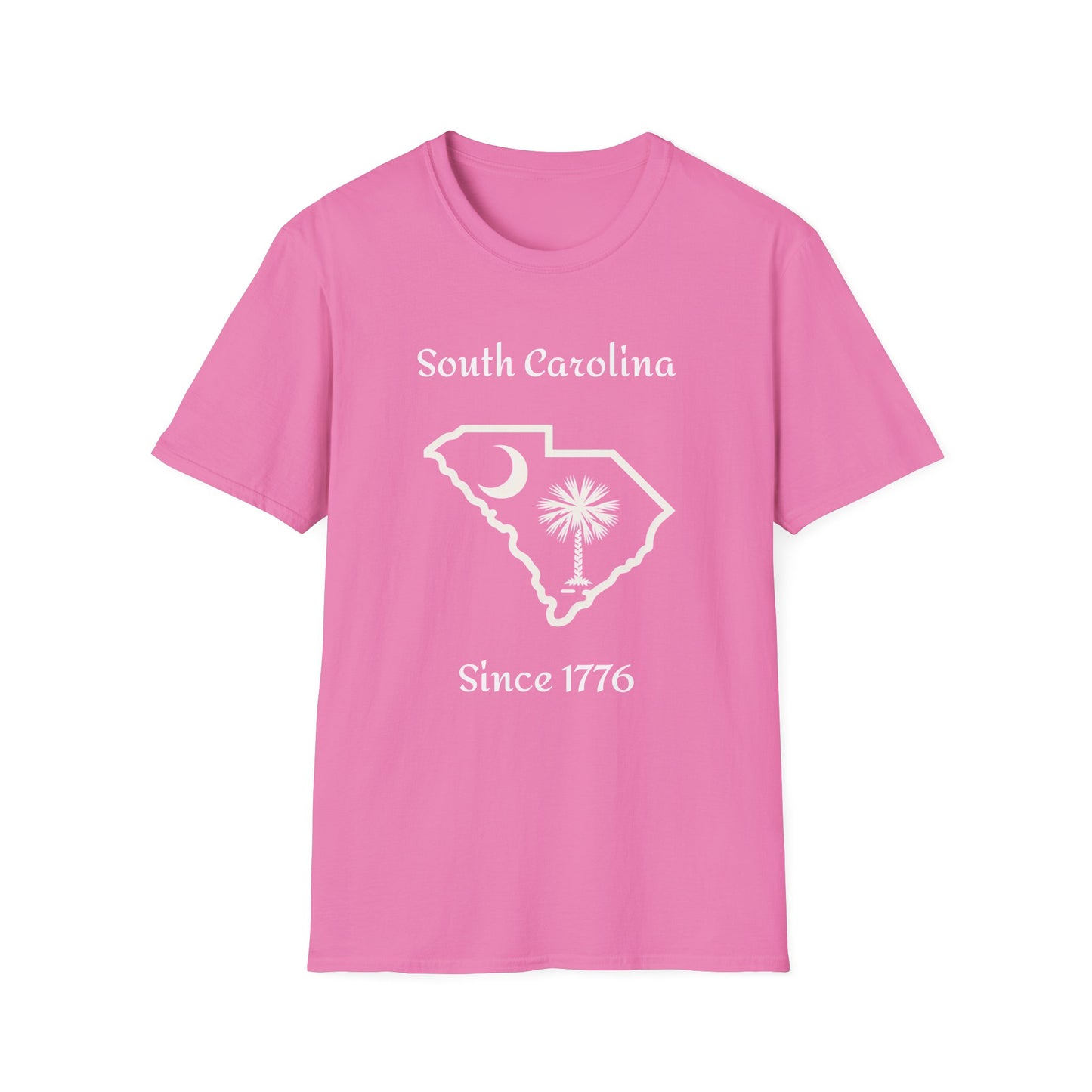 South Carolina Since 1776 T-Shirt, Unisex Softstyle Tee, Travel Souvenir Shirt, State Pride Apparel, Gift for South Carolinians
