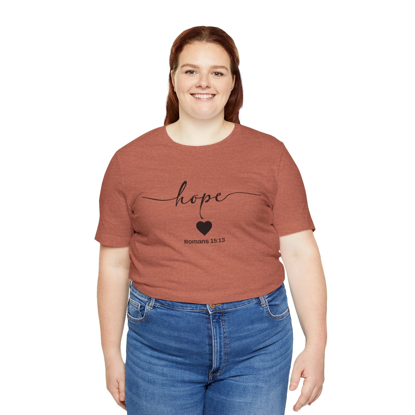Hope-Inspired Unisex Short Sleeve Tee | Christian Gift, Inspirational Apparel, Motivational Shirt, Faith-Based Clothing, Bible Verse Tee