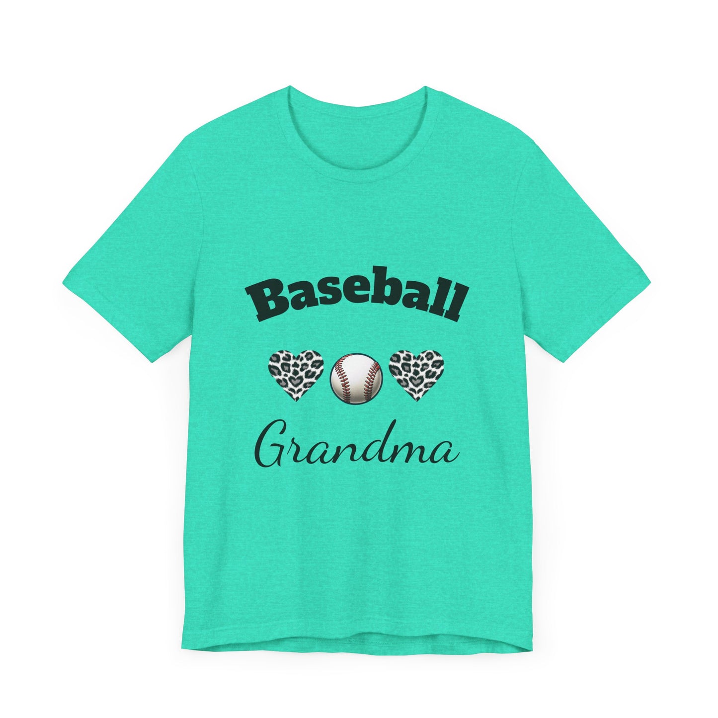 Grandma Baseball Tee with Personalized Name and Jersey Number on the back