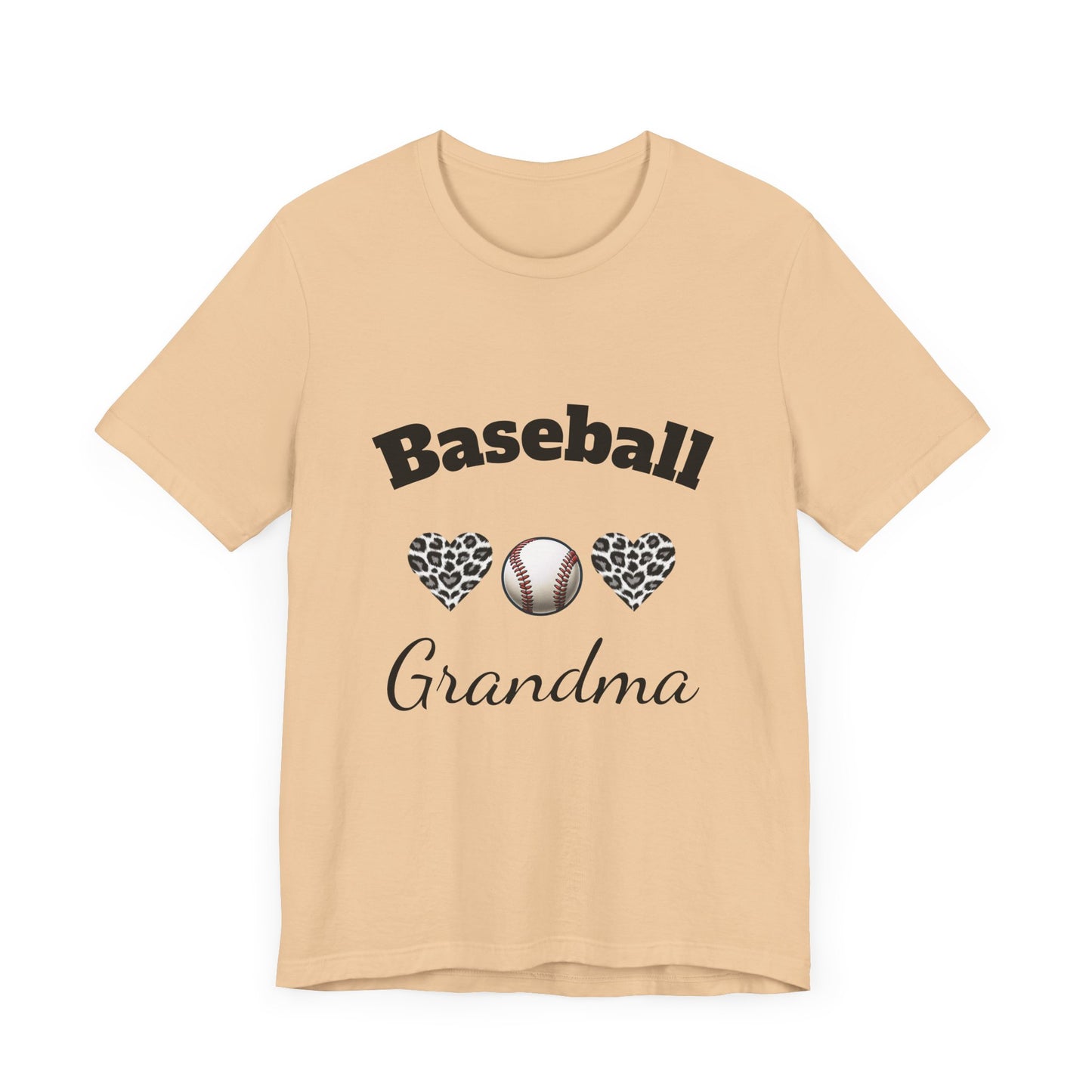 Grandma Baseball Tee with Personalized Name and Jersey Number on the back