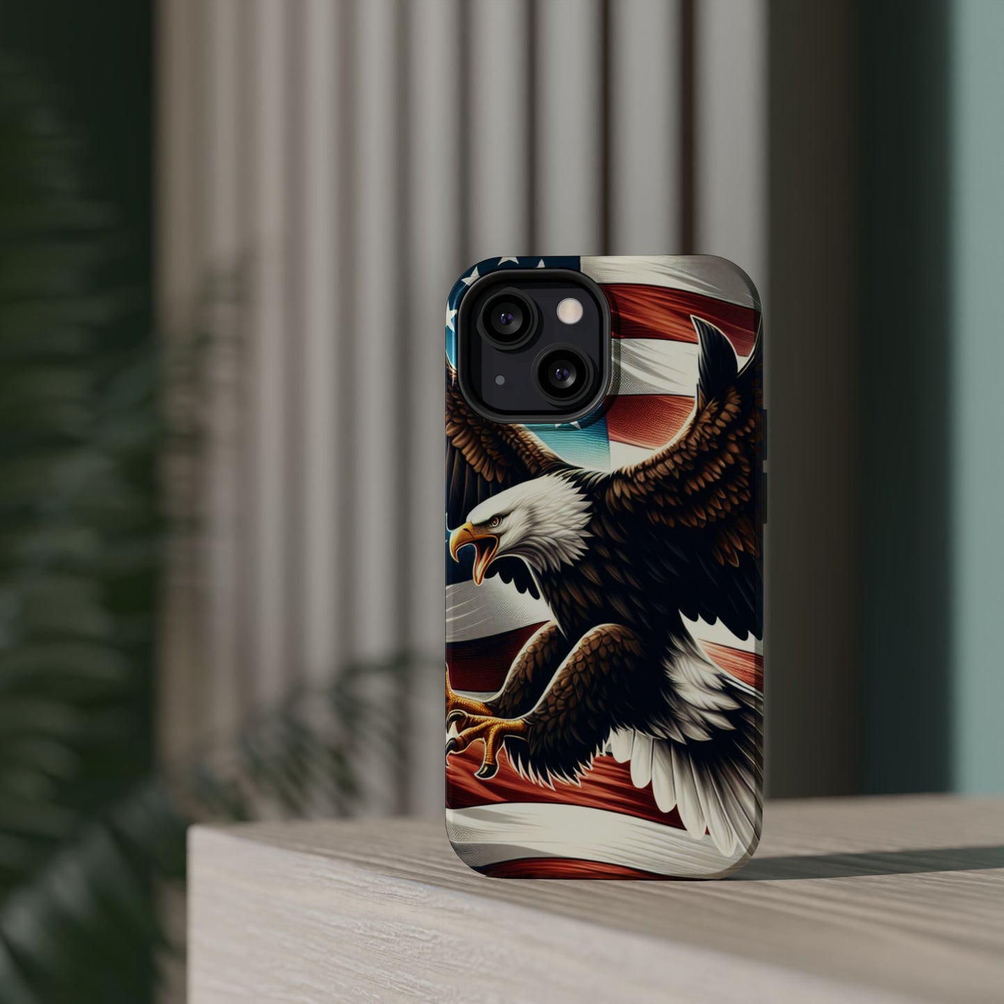 iPhone 13-16  Patriotic Eagle Magnetic Tough Cases, 4th of July