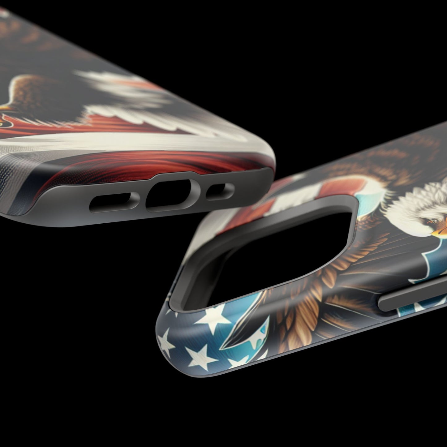iPhone 13-16  Patriotic Eagle Magnetic Tough Cases, 4th of July