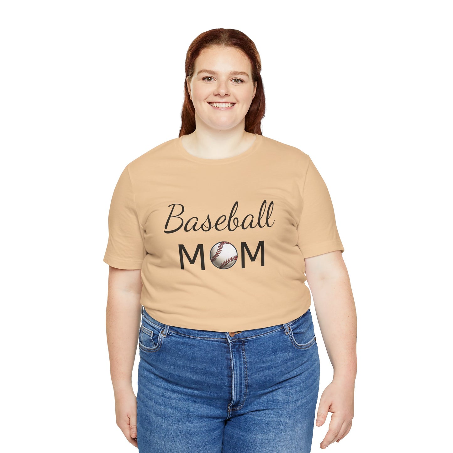 Mom Baseball Tee with Personalized Name and Jersey Number on the back