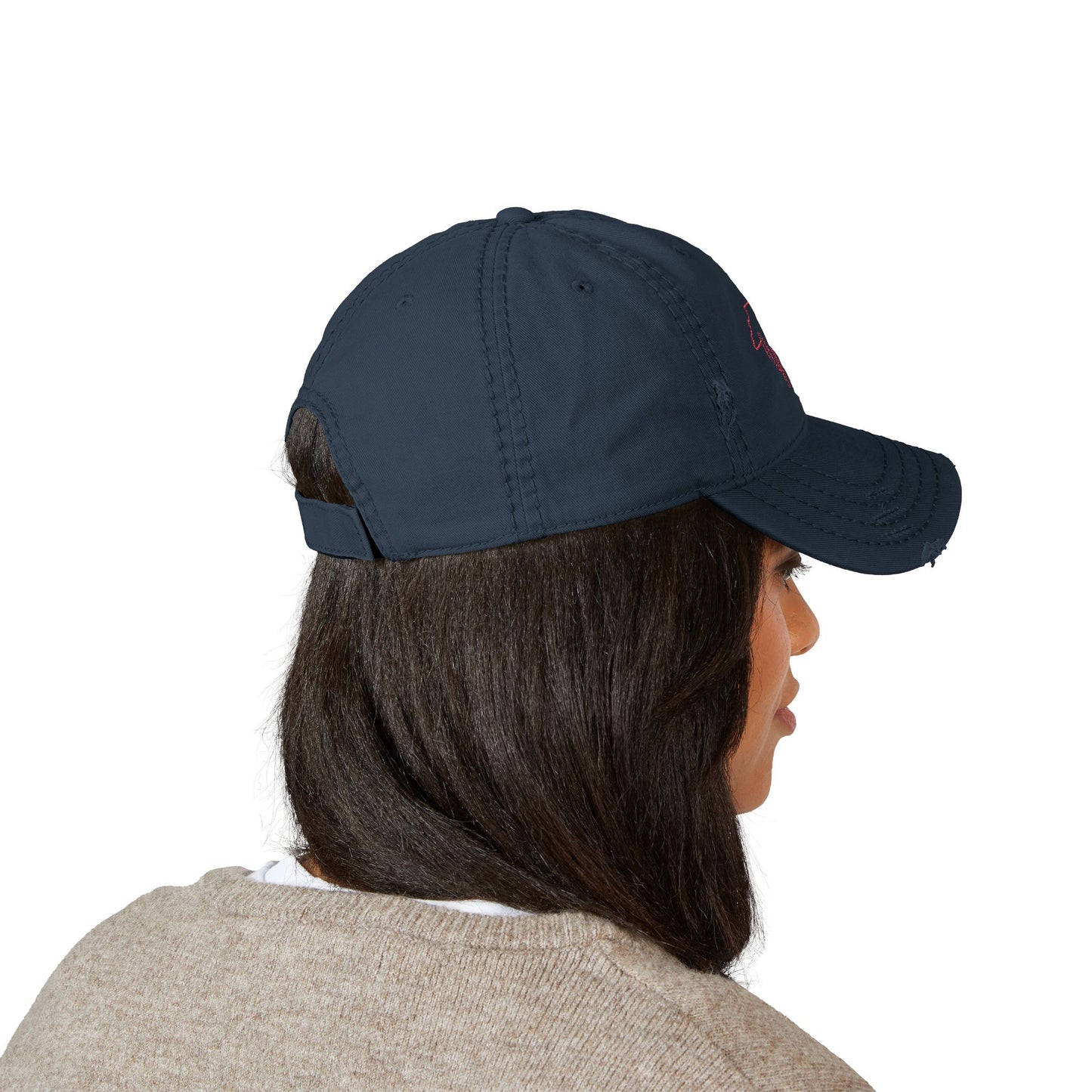 North Carolina Y'all Distressed Dad Hat (Embroidery)