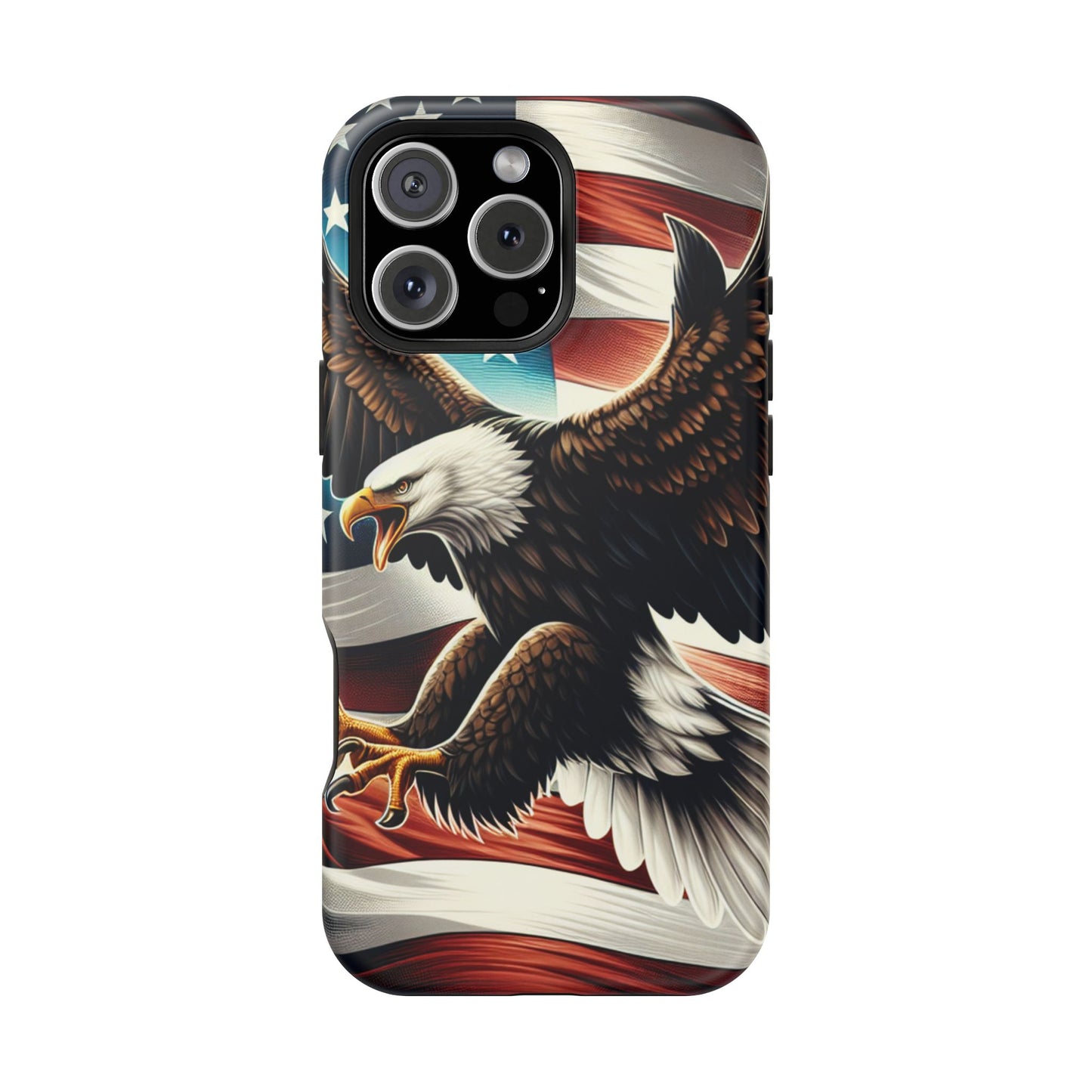 iPhone 13-16  Patriotic Eagle Magnetic Tough Cases, 4th of July