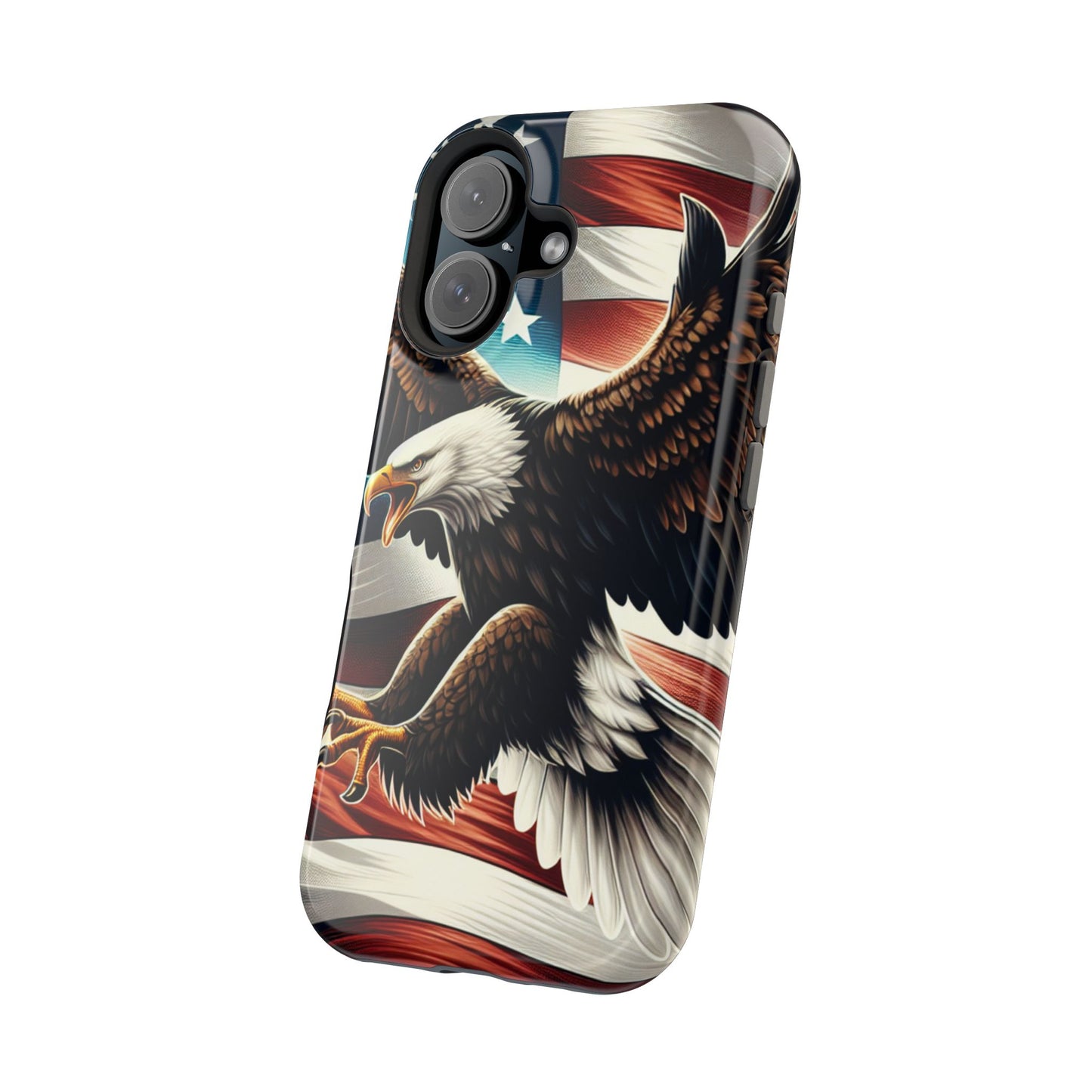 iPhone 13-16  Patriotic Eagle Magnetic Tough Cases, 4th of July