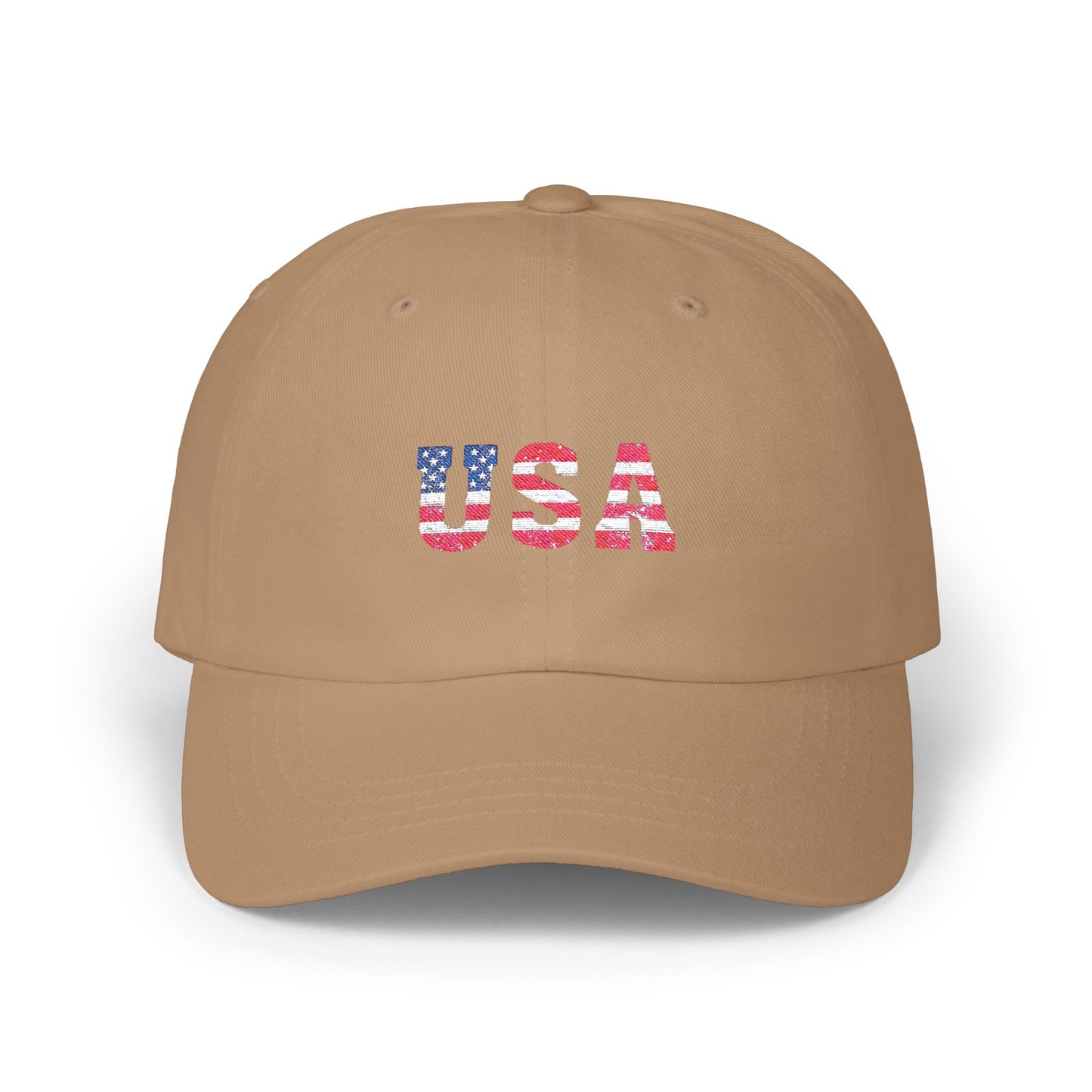 Embroidered USA Classic Dad Cap - Patriotic, 4th of July, Veterans
