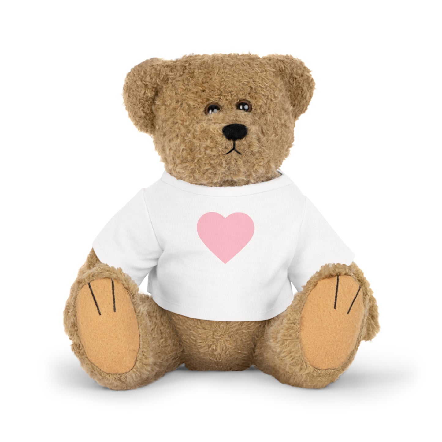 Adorable Heart-Purple Plush Toy with Custom T-Shirt, Cute Gift for Kids, Baby Shower, Birthday, Valentine's Day, Nursery Décor
