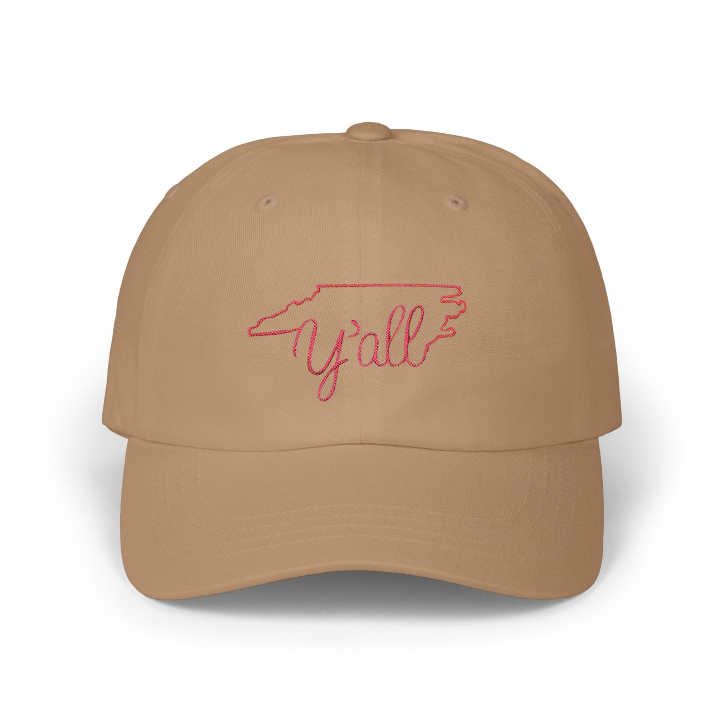 Embroidered North Carolina Y'all Classic Dad Cap