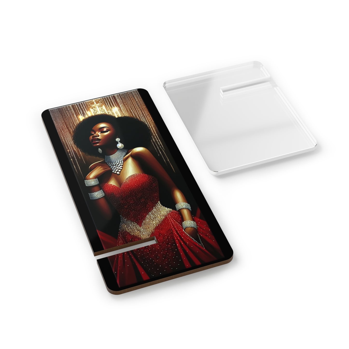 Elegant Smartphone Display Stand, Chic Phone Holder, Modern Desk Accessory, Unique Gift for Fashion Lovers, Home Office Decor