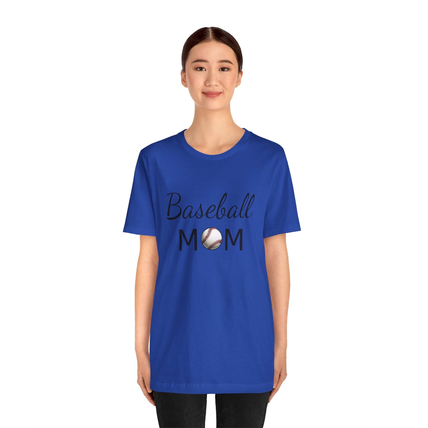 Mom Baseball Tee with Personalized Name and Jersey Number on the back
