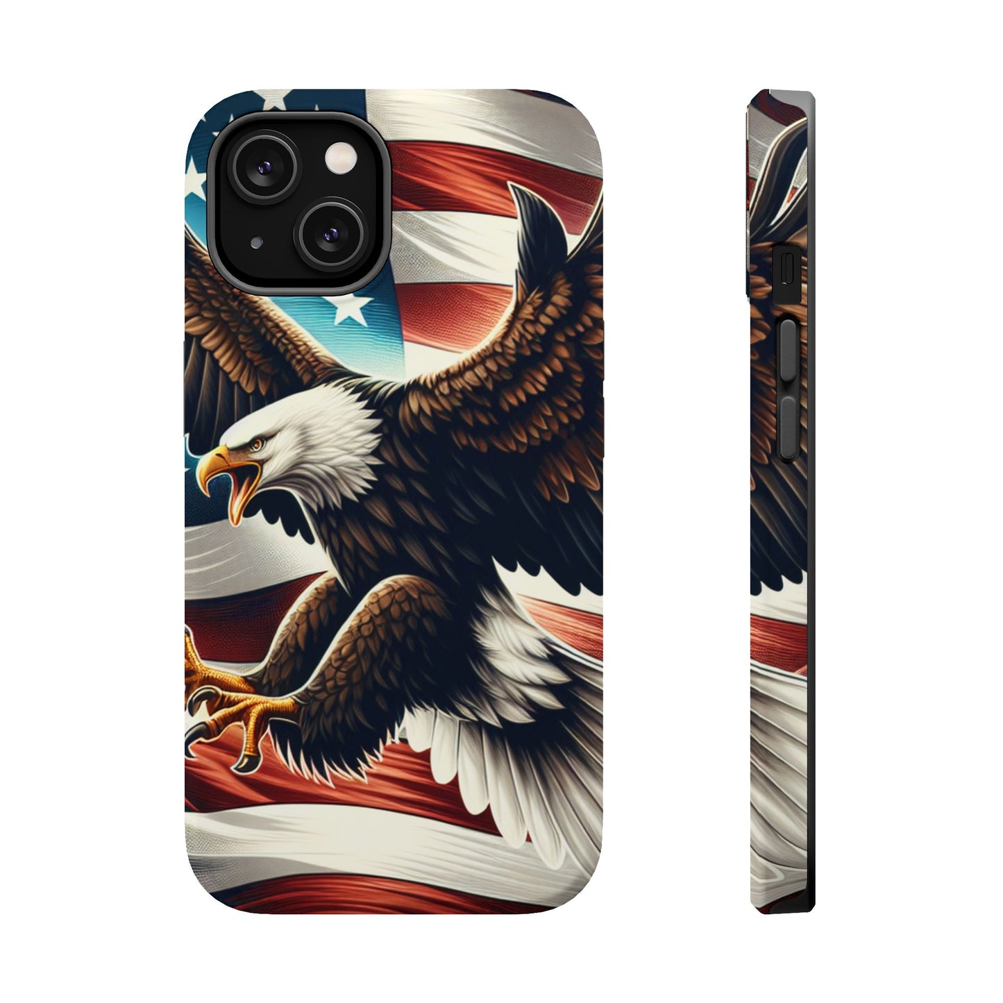 iPhone 13-16  Patriotic Eagle Magnetic Tough Cases, 4th of July