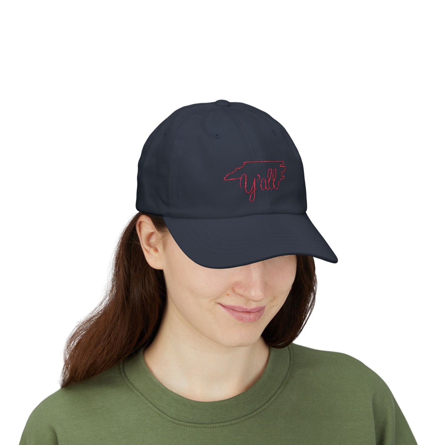 Embroidered North Carolina Y'all Classic Dad Cap