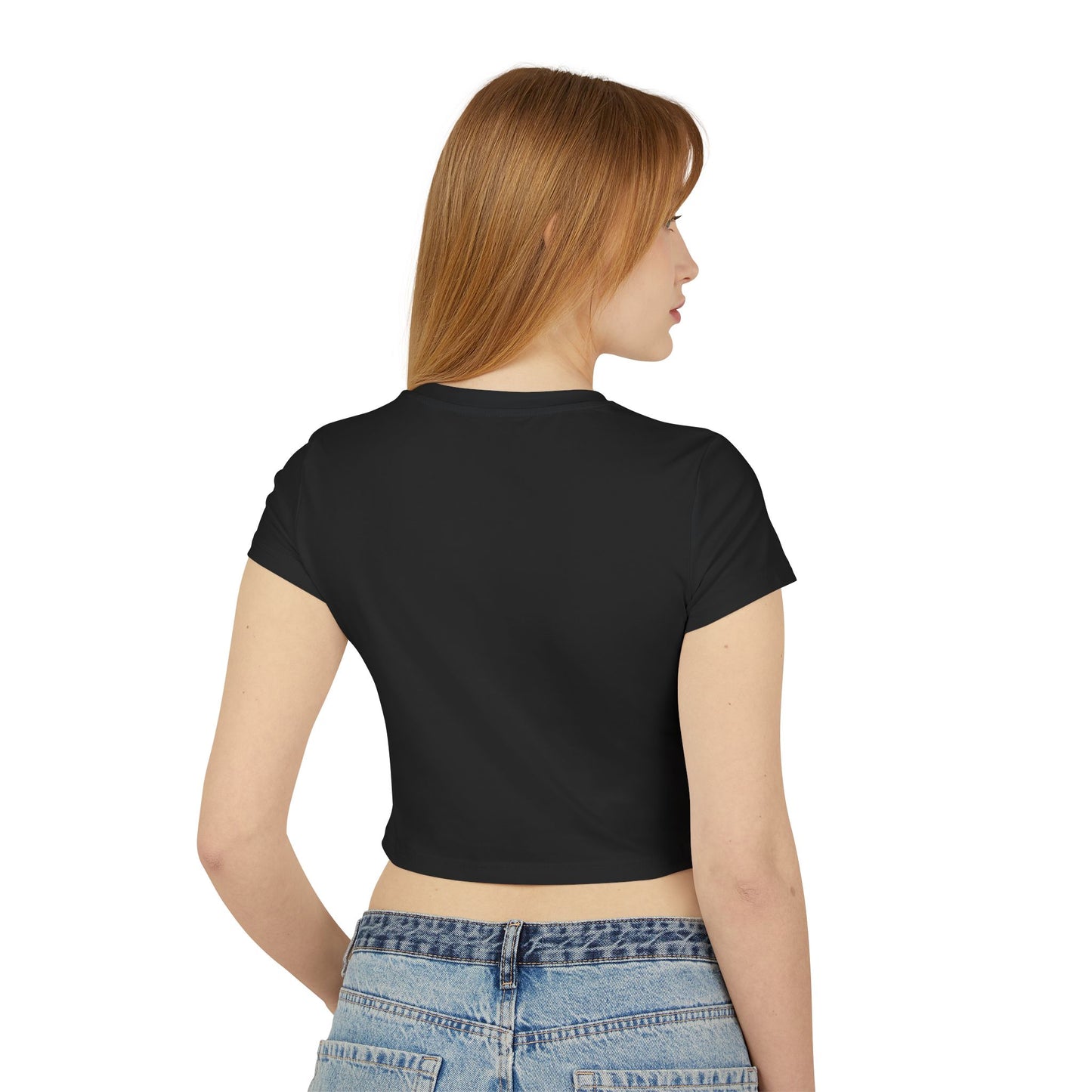 Cherry Bow Women's Baby Tee - Cute Casual Top, Summer Shirt, Gift for Friends, Retro Style, Floral Vibes