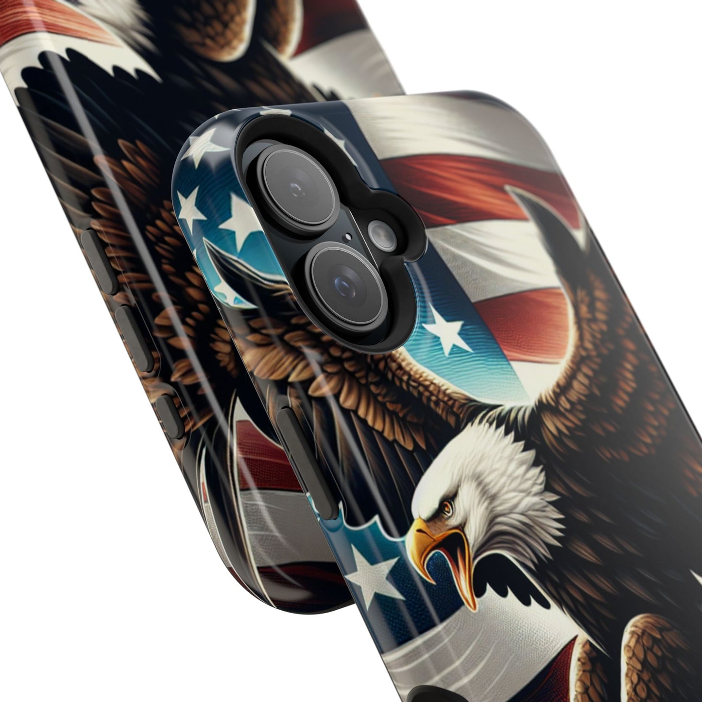 iPhone 13-16  Patriotic Eagle Magnetic Tough Cases, 4th of July