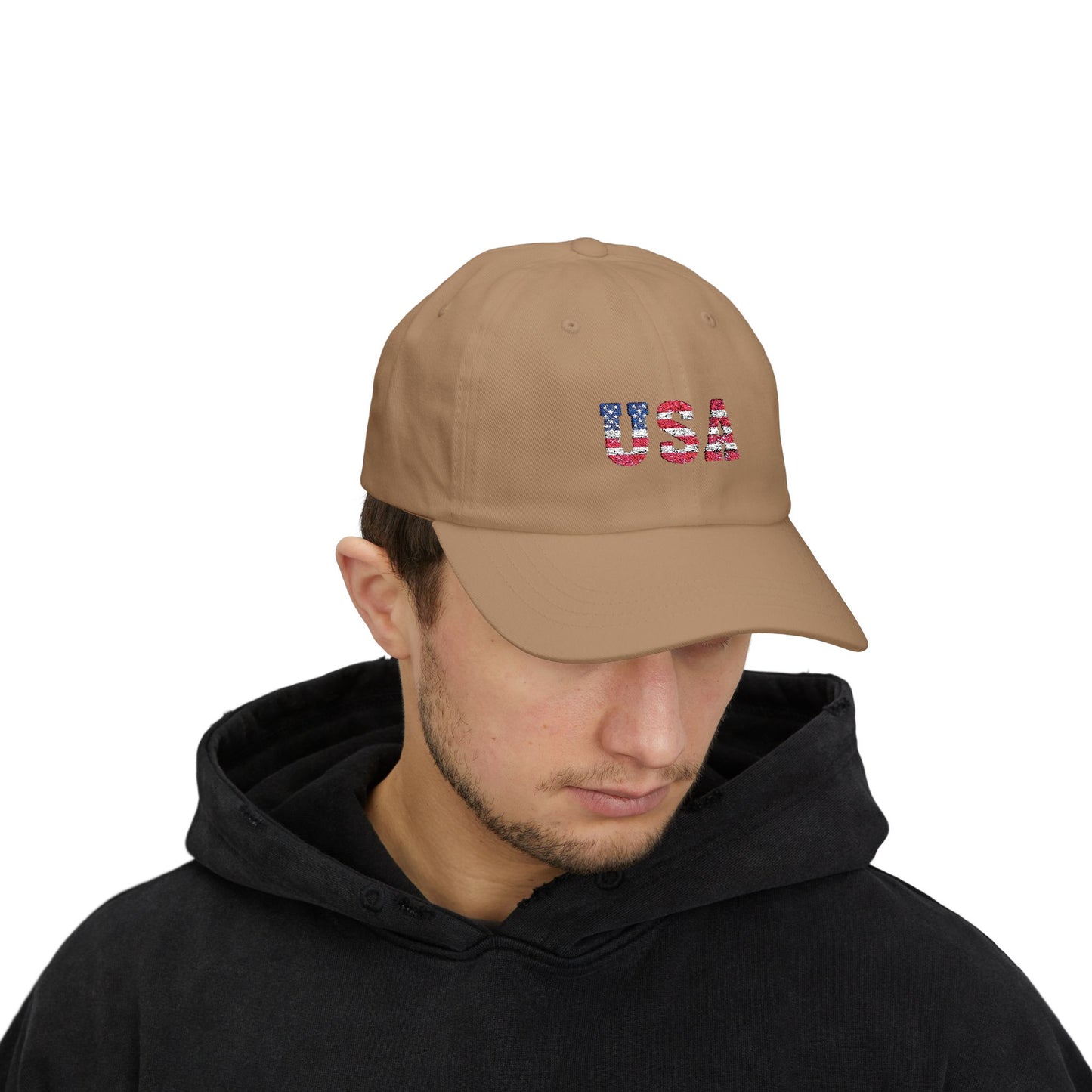 Embroidered USA Classic Dad Cap - Patriotic, 4th of July, Veterans