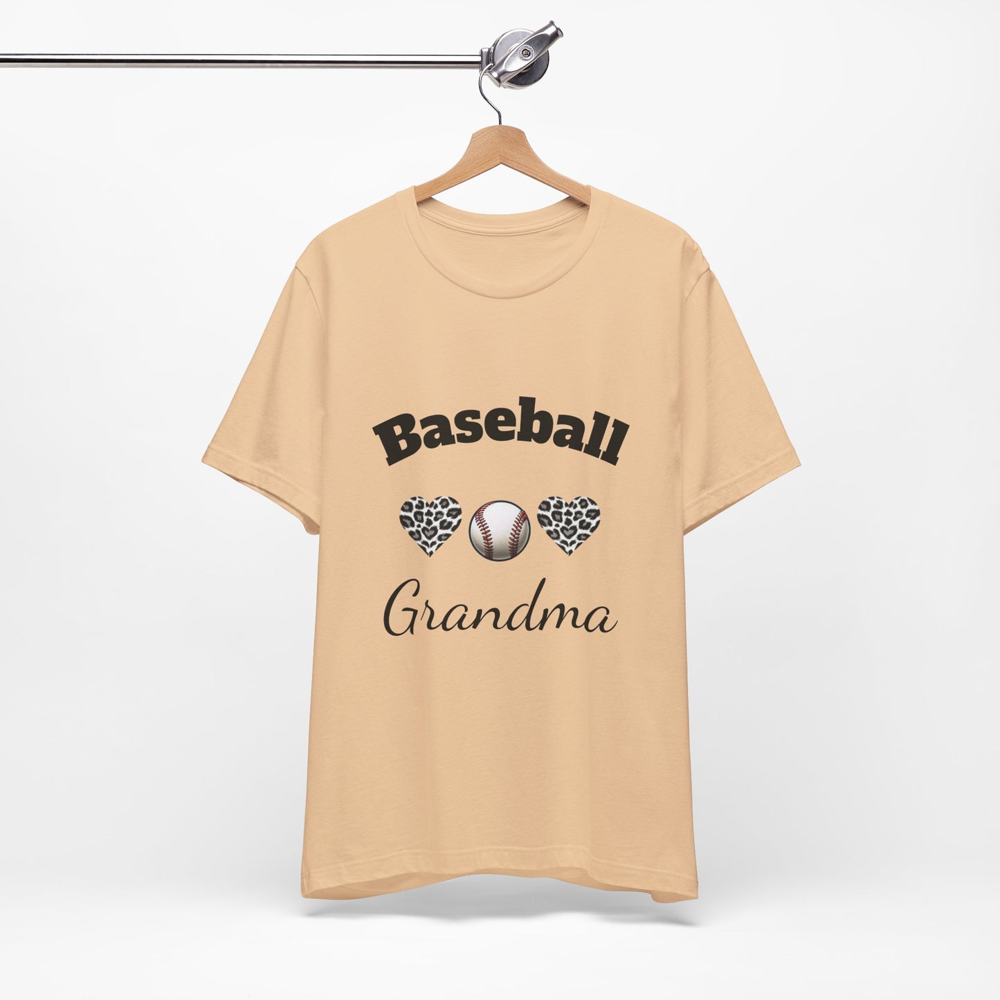 Grandma Baseball Tee with Personalized Name and Jersey Number on the back