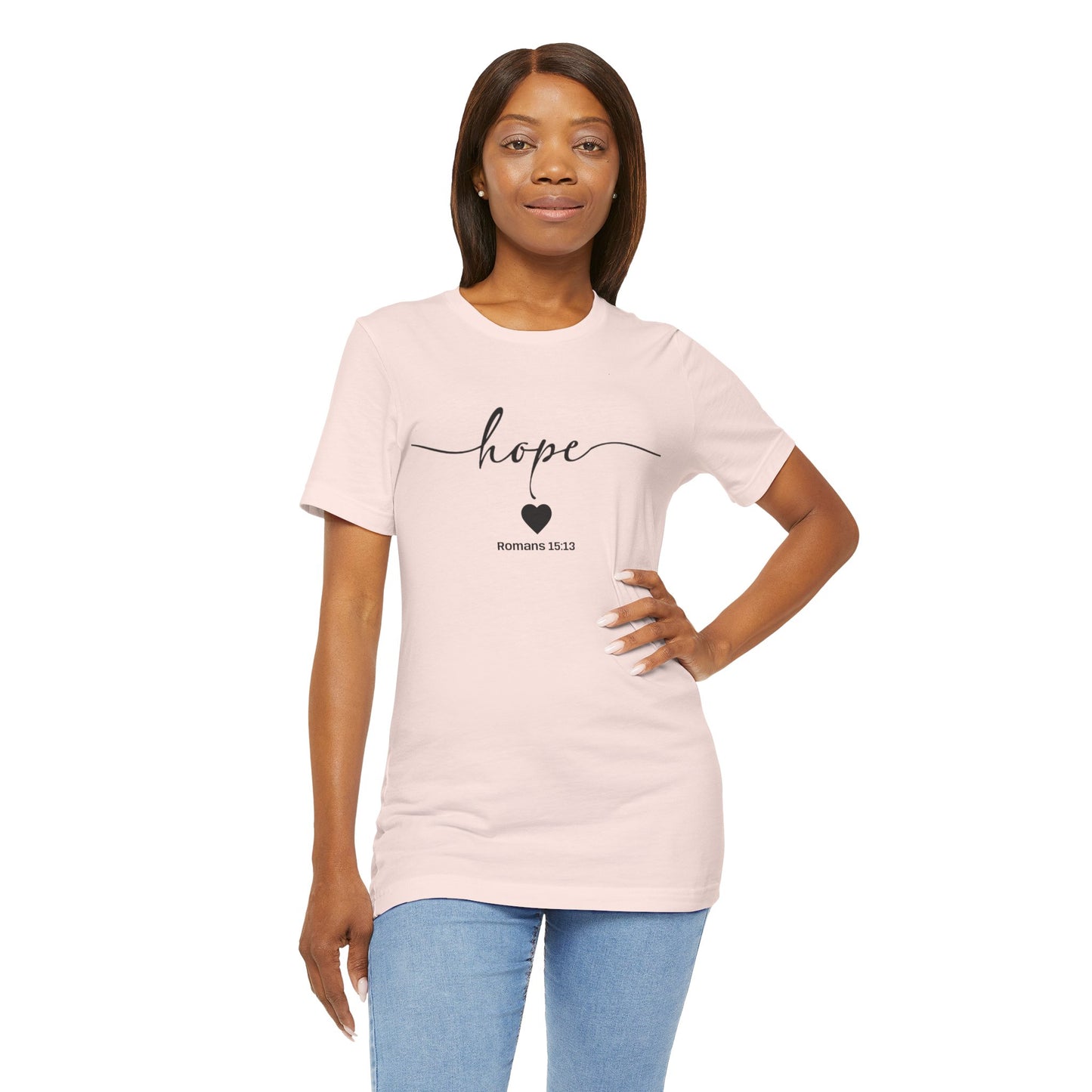 Hope-Inspired Unisex Short Sleeve Tee | Christian Gift, Inspirational Apparel, Motivational Shirt, Faith-Based Clothing, Bible Verse Tee