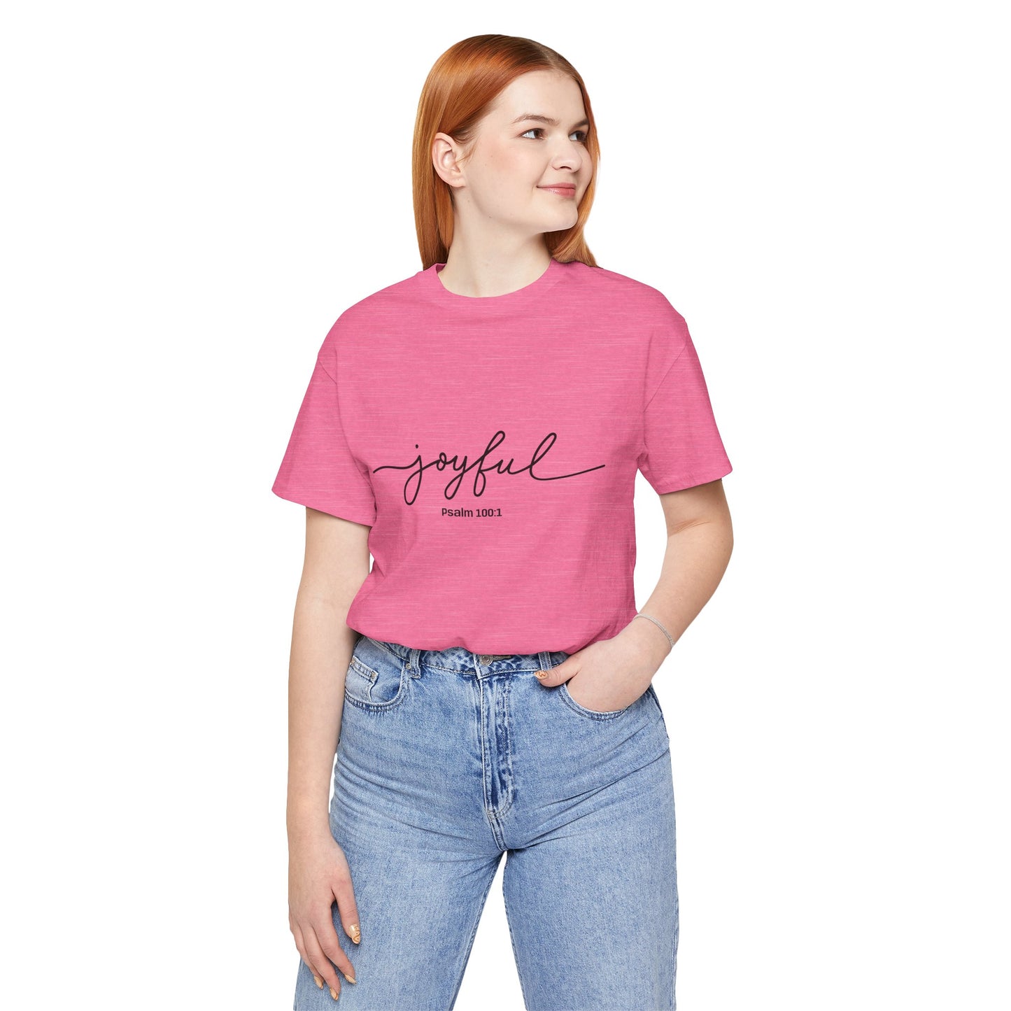 Joyful Quote Unisex Tee - Inspirational Shirt, Faith-Based Gift, Christian Apparel, Summer Casual Wear, Versatile Everyday Top