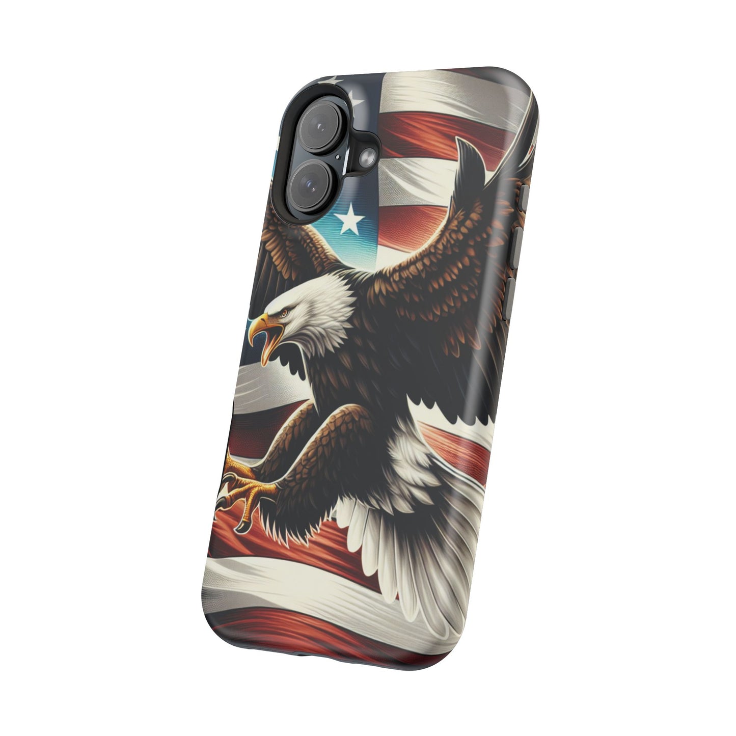 iPhone 13-16  Patriotic Eagle Magnetic Tough Cases, 4th of July