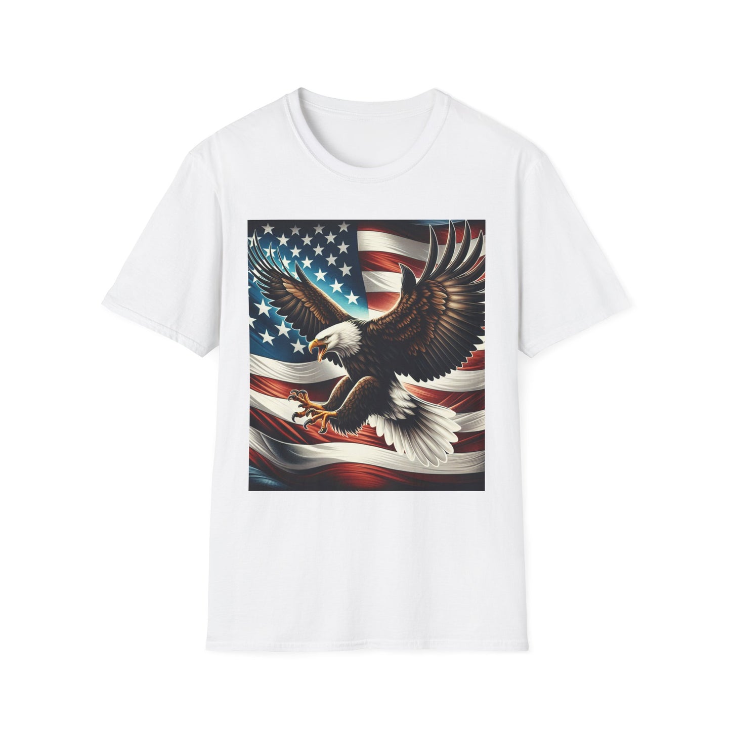 Patriotic Eagle T-Shirt | American Flag Shirt, Unisex Tee, 4th of July, Memorial Day, Veteran's Day Wear, Casual Style