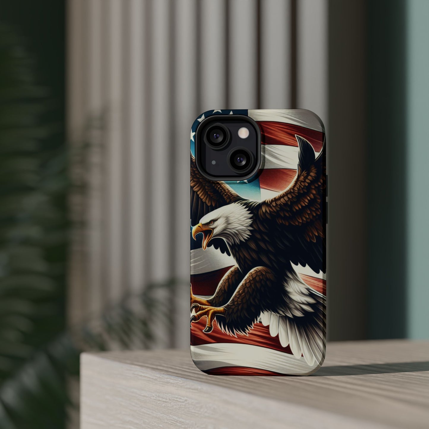 iPhone 13-16  Patriotic Eagle Magnetic Tough Cases, 4th of July