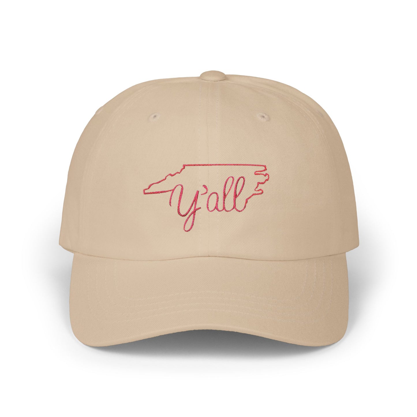 Embroidered North Carolina Y'all Classic Dad Cap