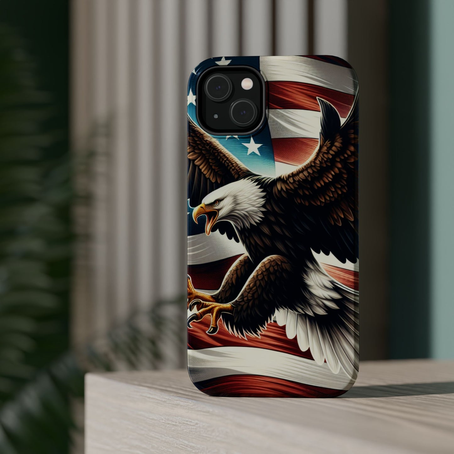 iPhone 13-16  Patriotic Eagle Magnetic Tough Cases, 4th of July
