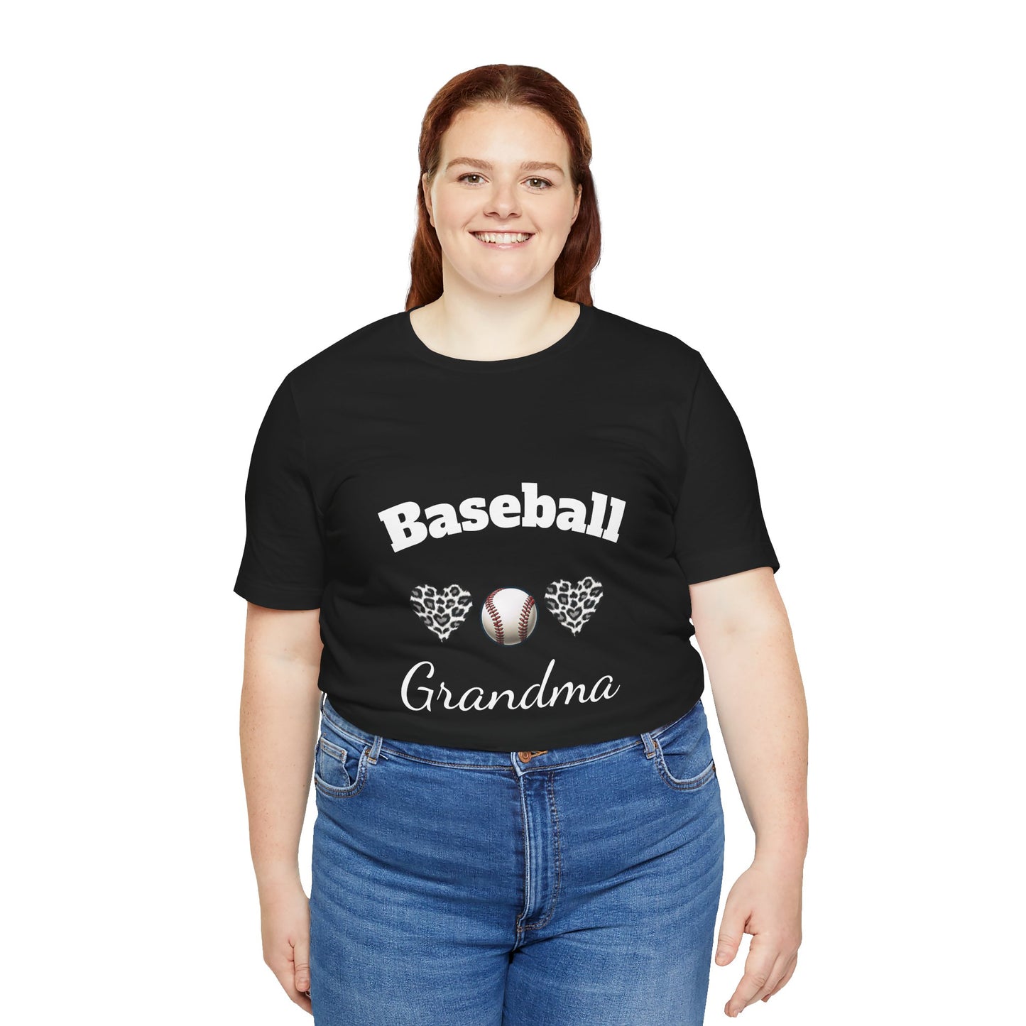 Grandma Baseball Tee with Personalized Name and Jersey Number on the back