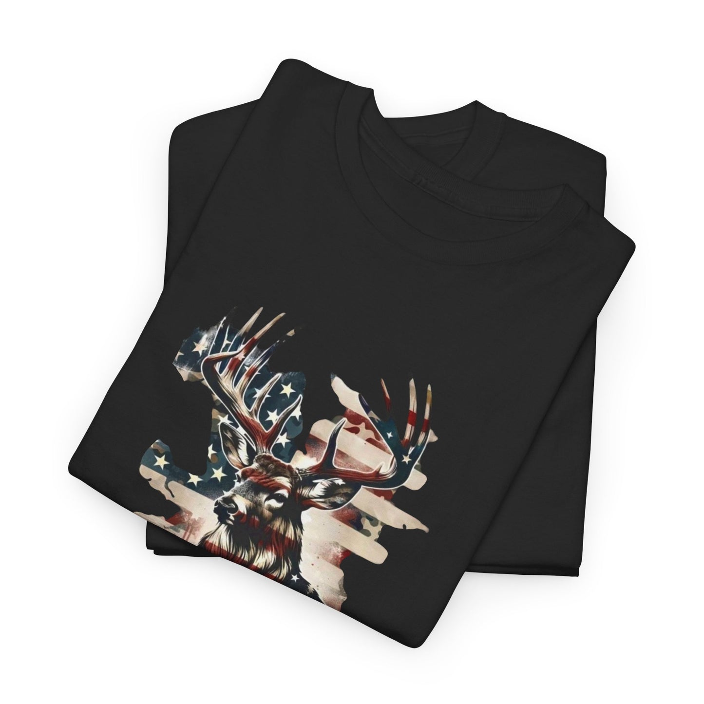 Rustic Patriot Tee: Bold Graphic Cotton Shirt for Nature Lovers, Perfect for Camping, Hunting, and BBQs, Gifts for Outdoorsmen, Memorial