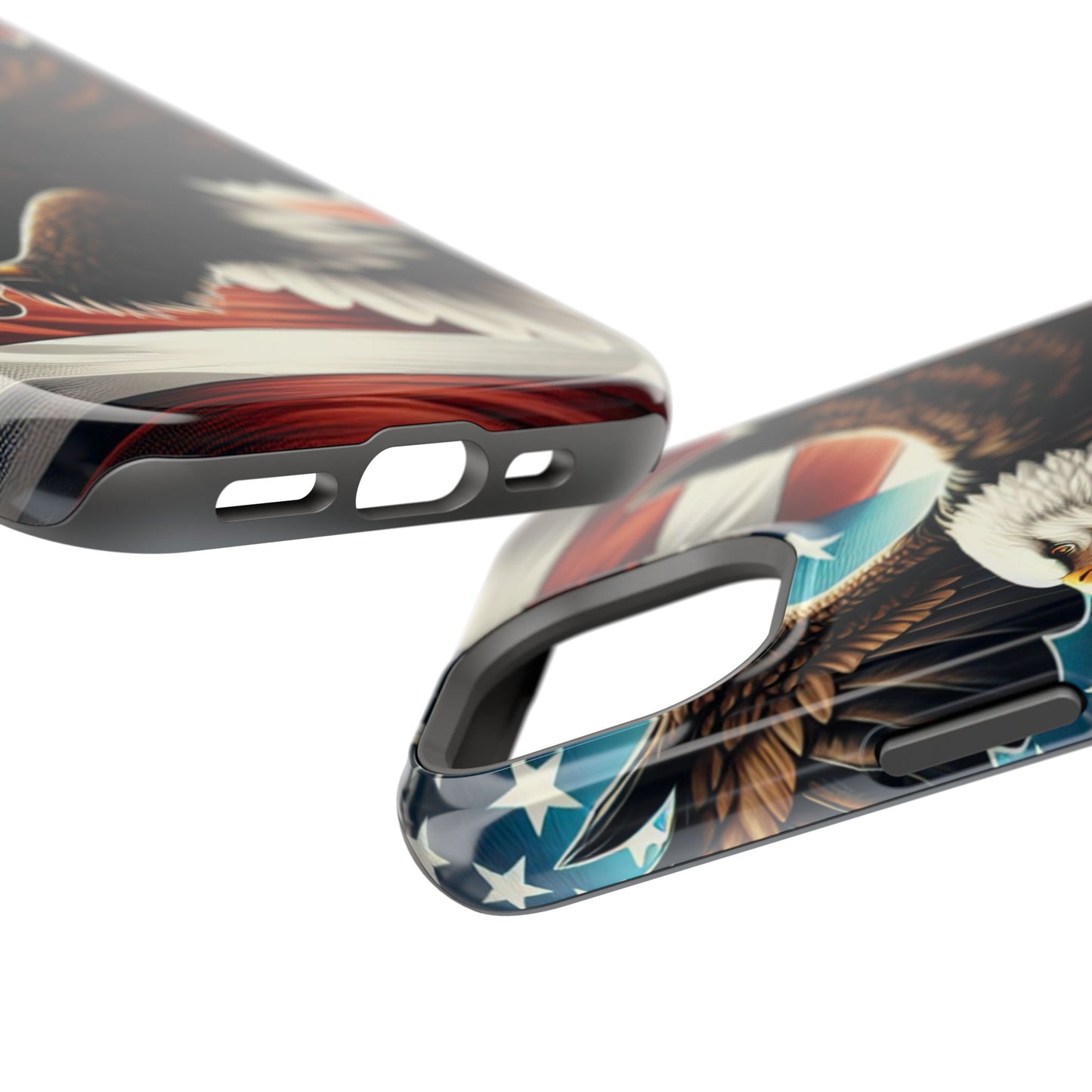 iPhone 13-16  Patriotic Eagle Magnetic Tough Cases, 4th of July