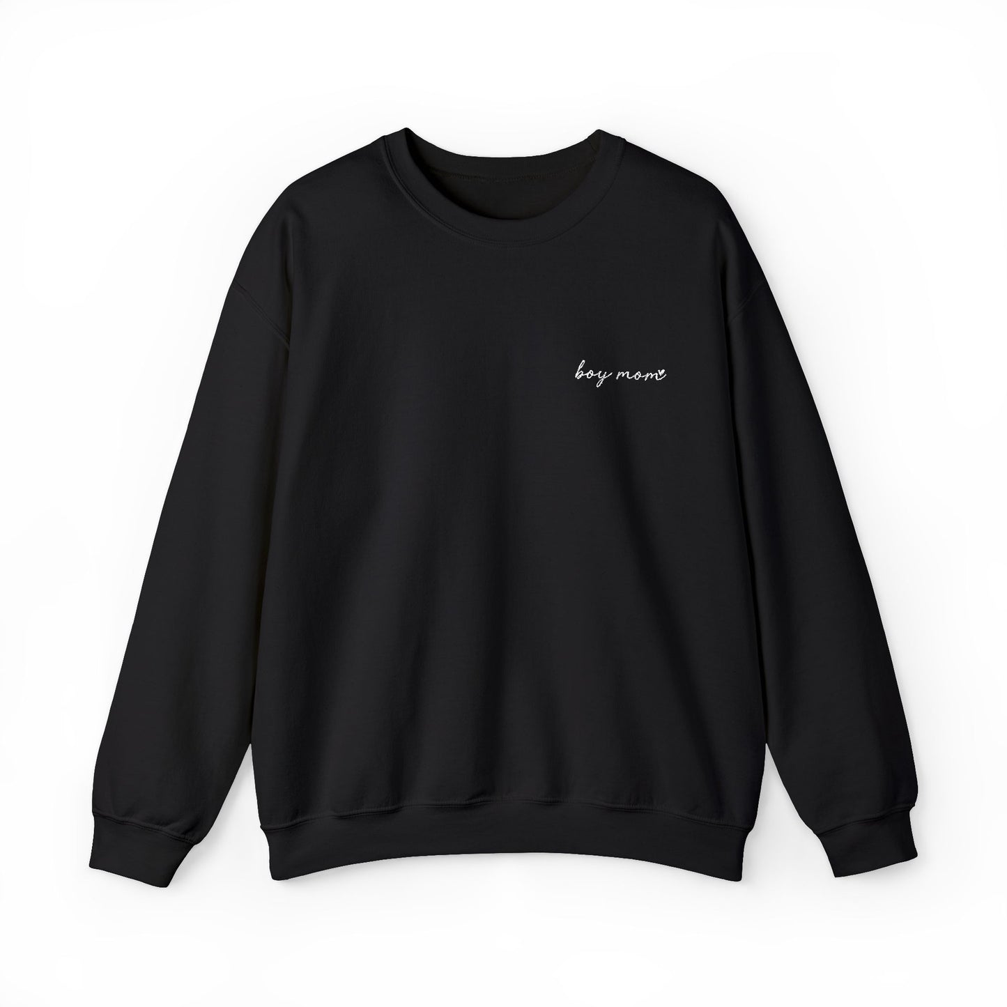 Embroidered Boy Mom Unisex Heavy Blend™ Crewneck Sweatshirt