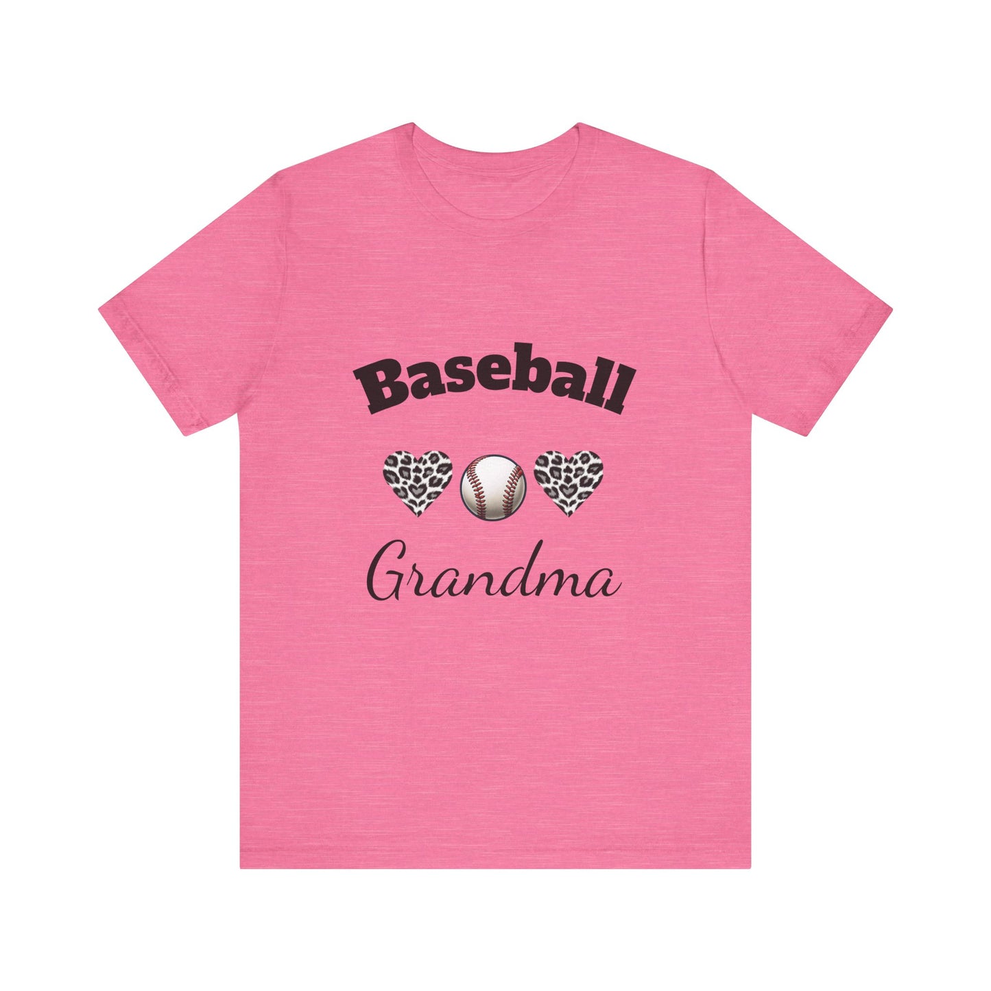 Grandma Baseball Tee with Personalized Name and Jersey Number on the back