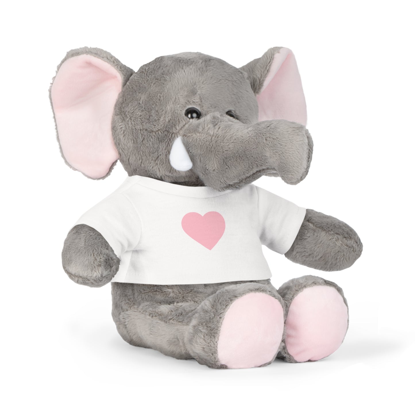 Adorable Heart-Purple Plush Toy with Custom T-Shirt, Cute Gift for Kids, Baby Shower, Birthday, Valentine's Day, Nursery Décor